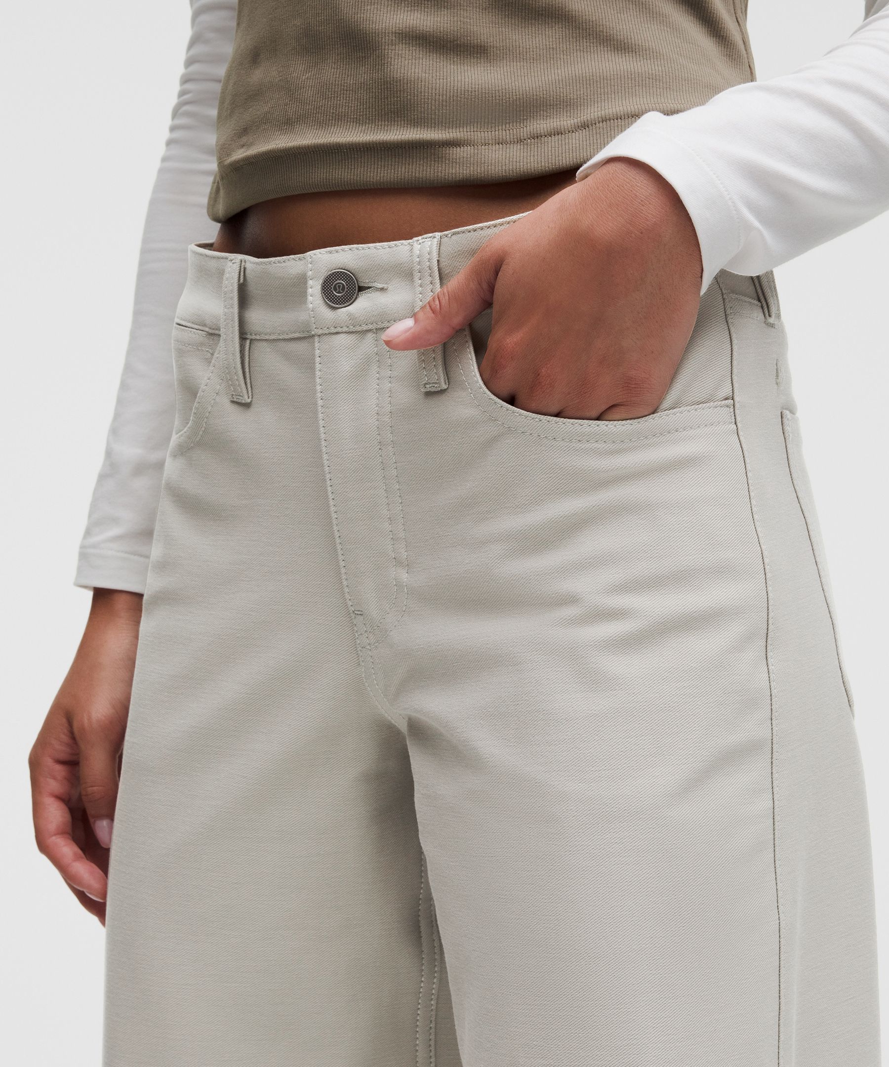 Pantalon EasyFive taille basse large classique *Standard