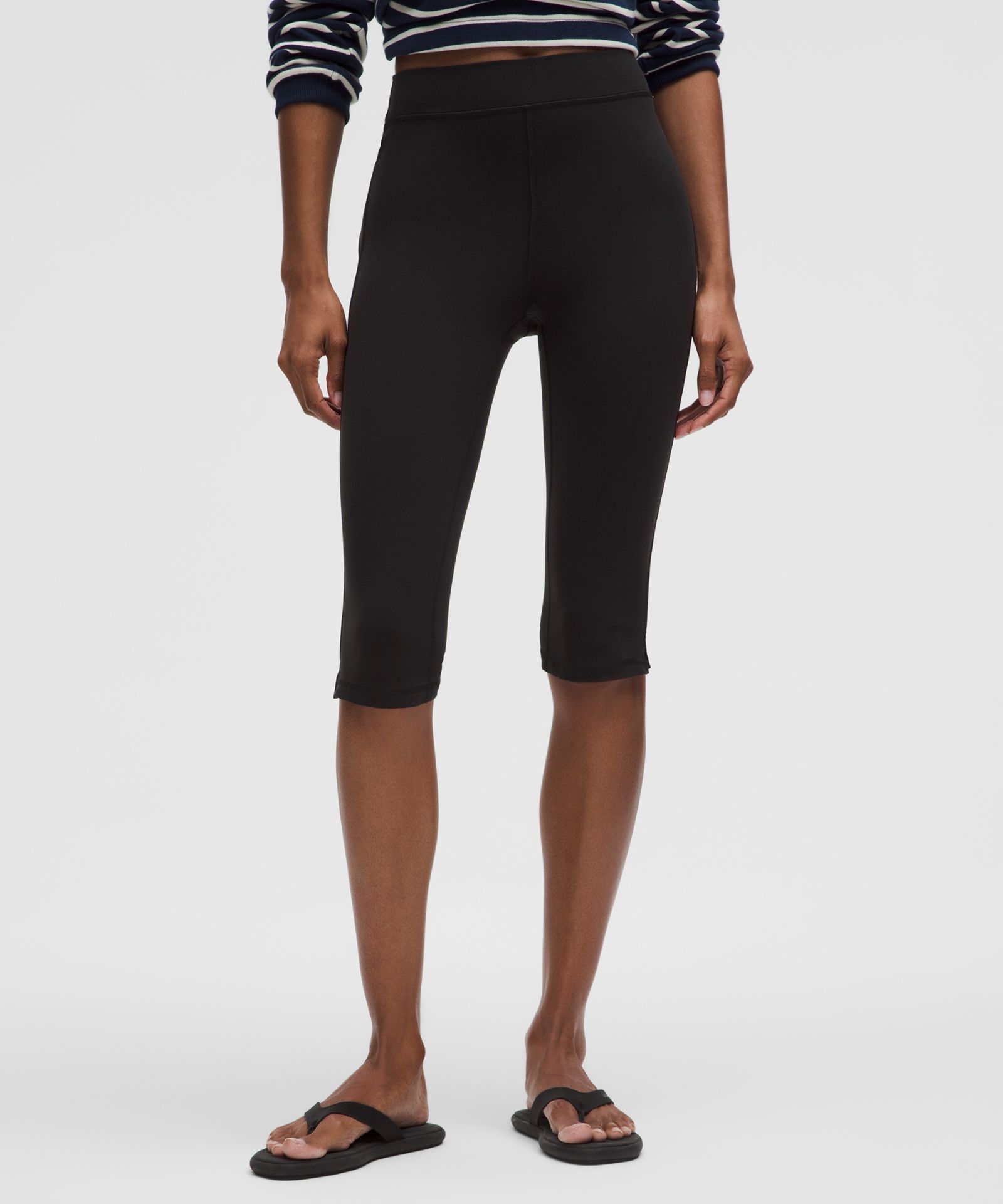 Женские укороченные легинсы Lululemon Groove высокая посадка — фото 2