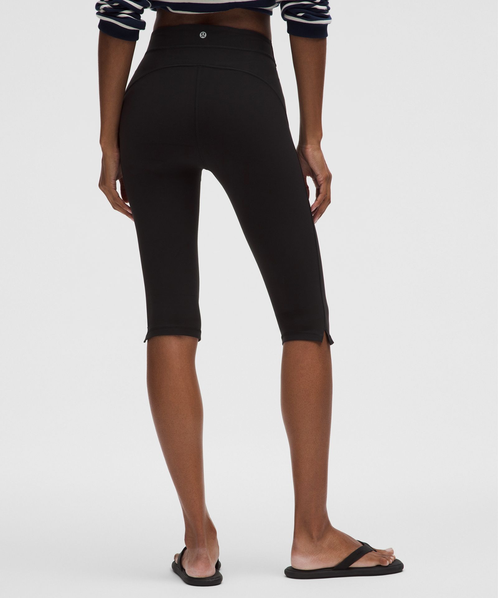Женские укороченные легинсы Lululemon Groove высокая посадка — фото 3