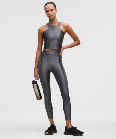 Lululemon Satin Shine Panelled High-Rise Tight 25" *Wordmark