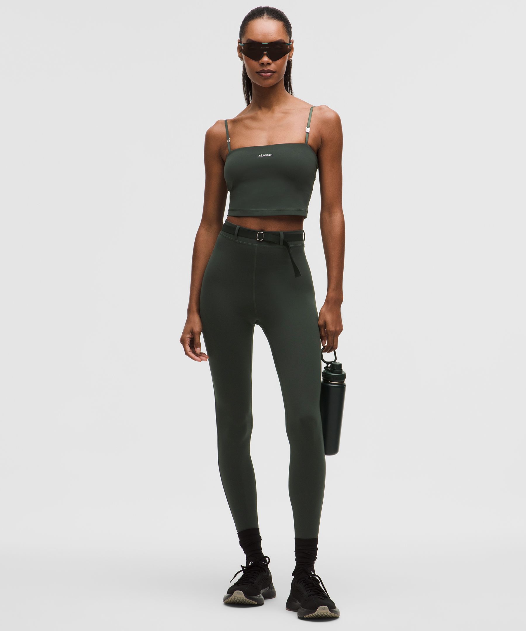 LULULEMON☆ ダークグリーン ハイウエスト レギンス LW5HM1S_049106_1?size=1200,1200