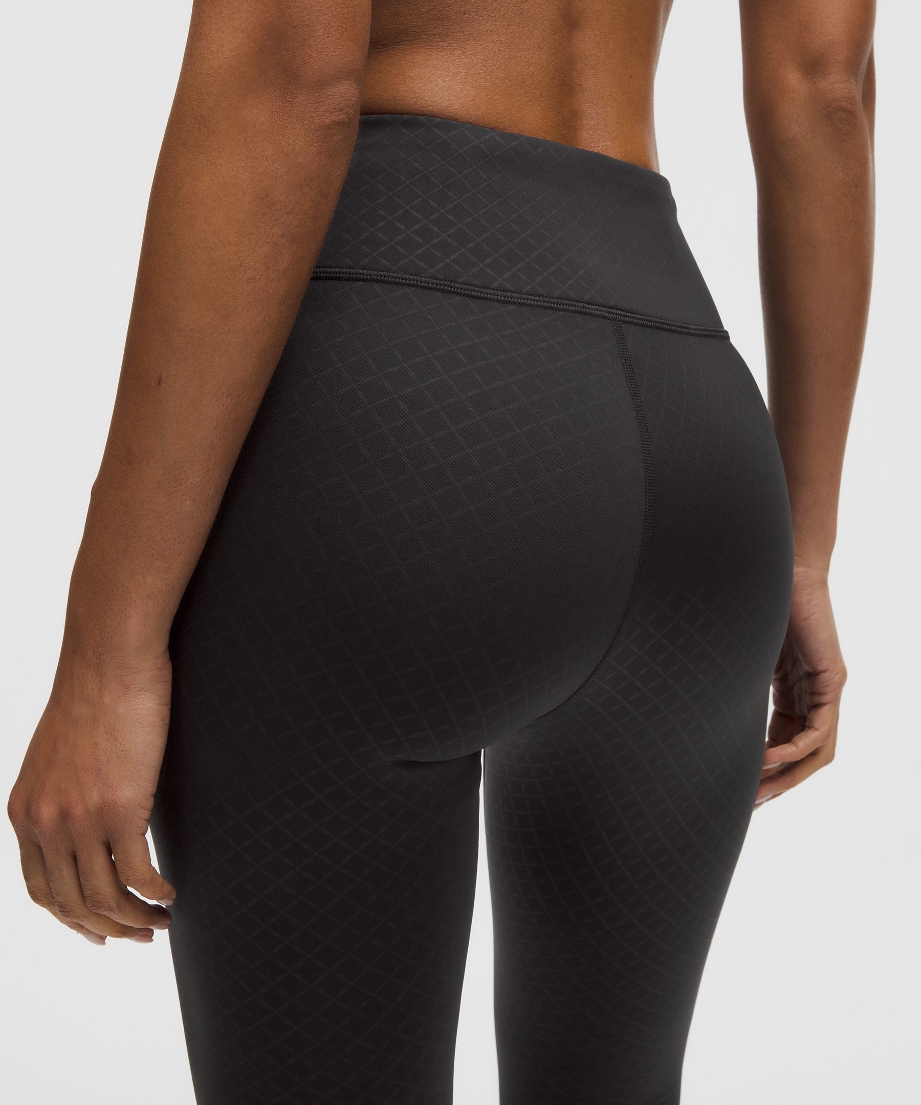 Lululemon Fleece High-rise Running Tight 28" In Black
