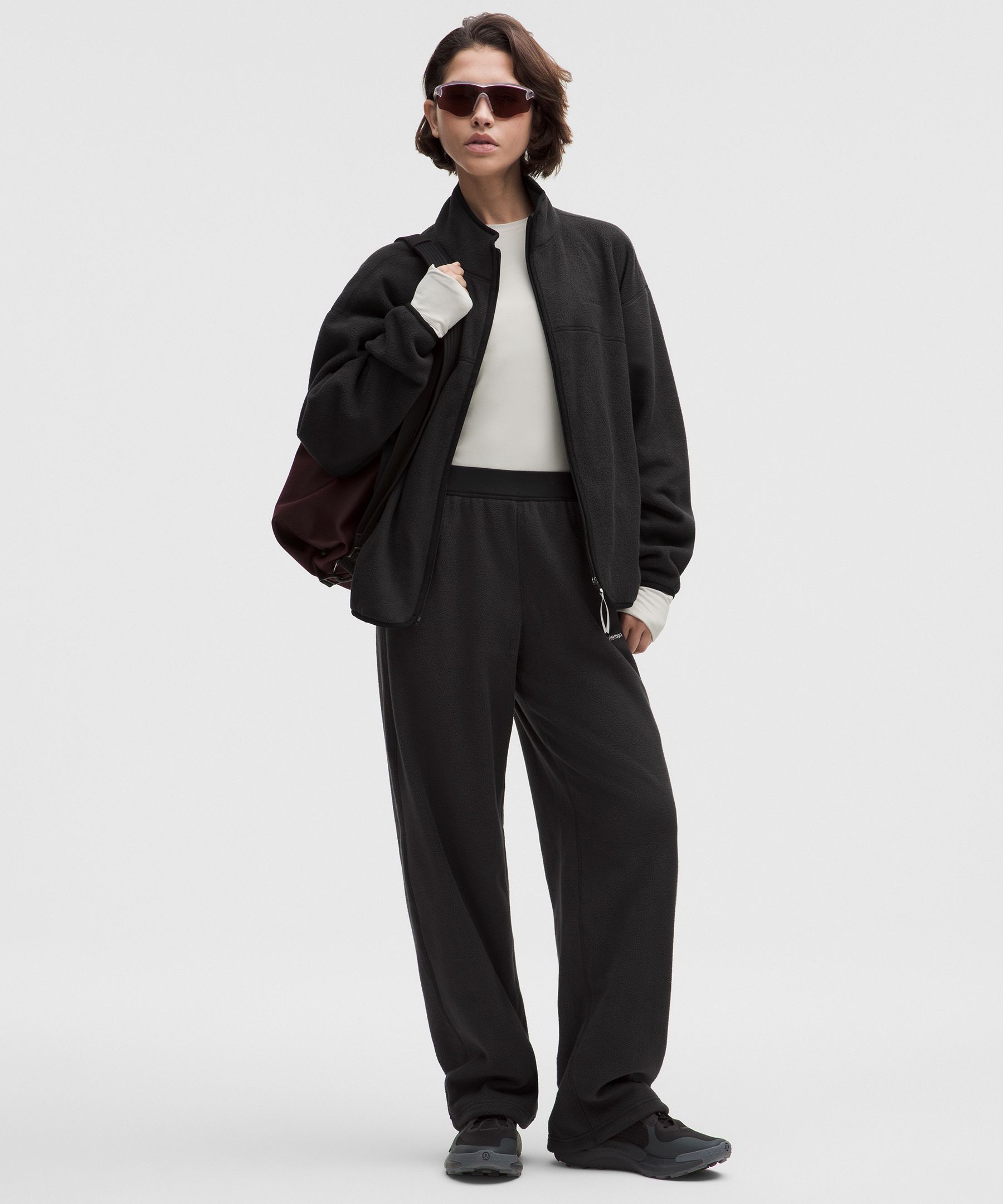 Tumbled Fleece Mid-Rise Relaxed-Fit Hiking Pant