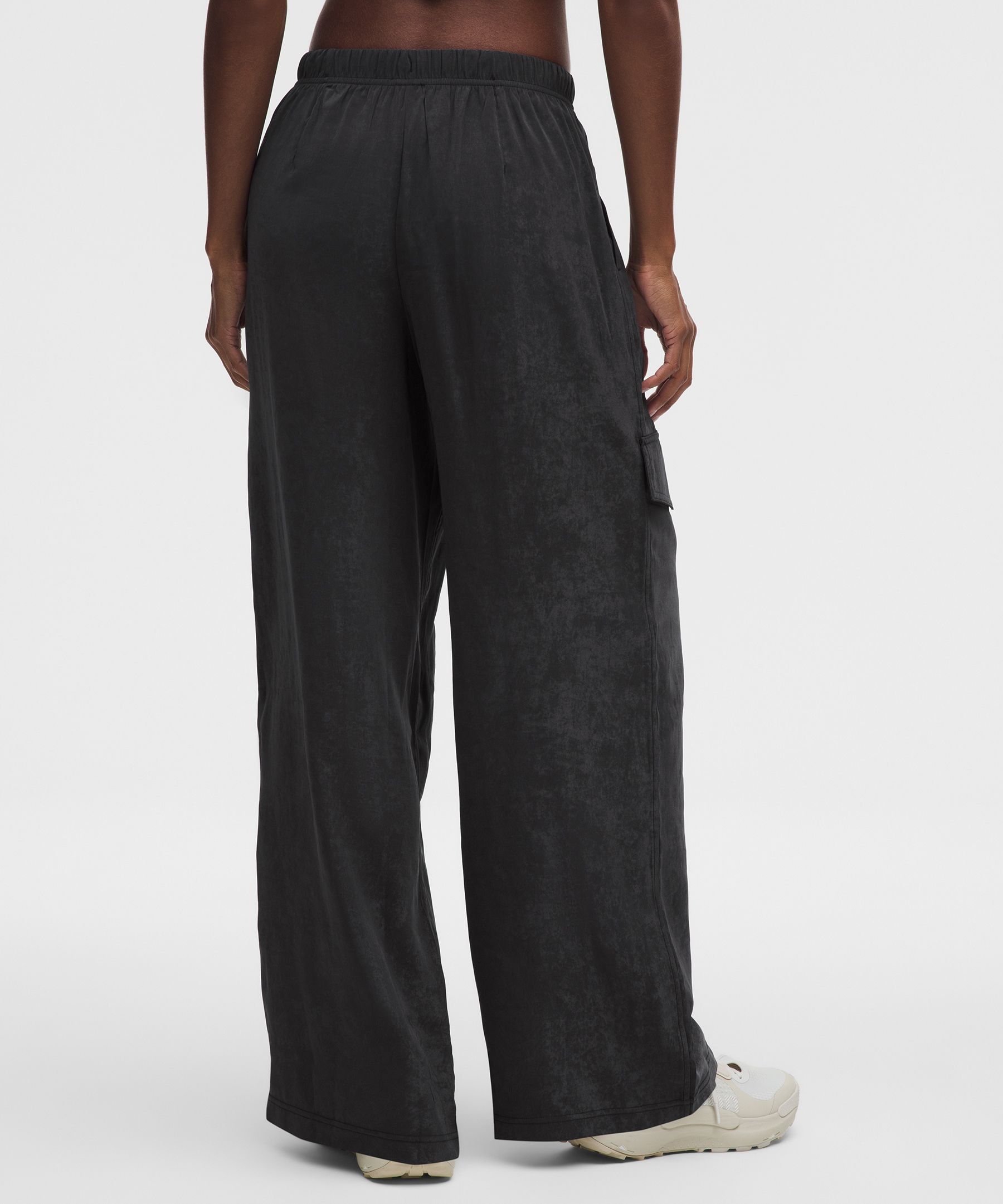 Lululemon Matte Satin Relaxed-fit Mid-rise Cargo Pant