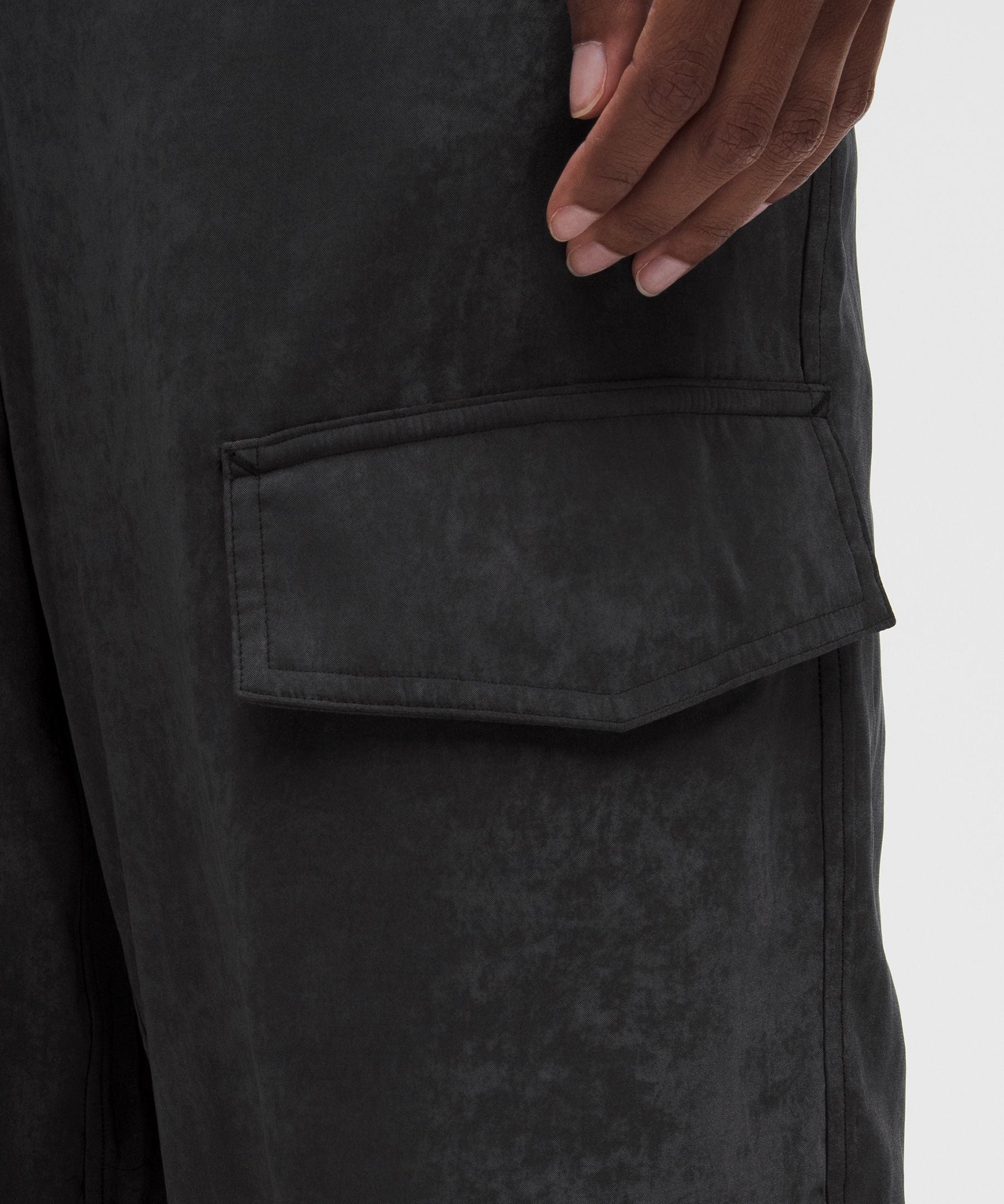 Lululemon Matte Satin Relaxed-fit Mid-rise Cargo Pant