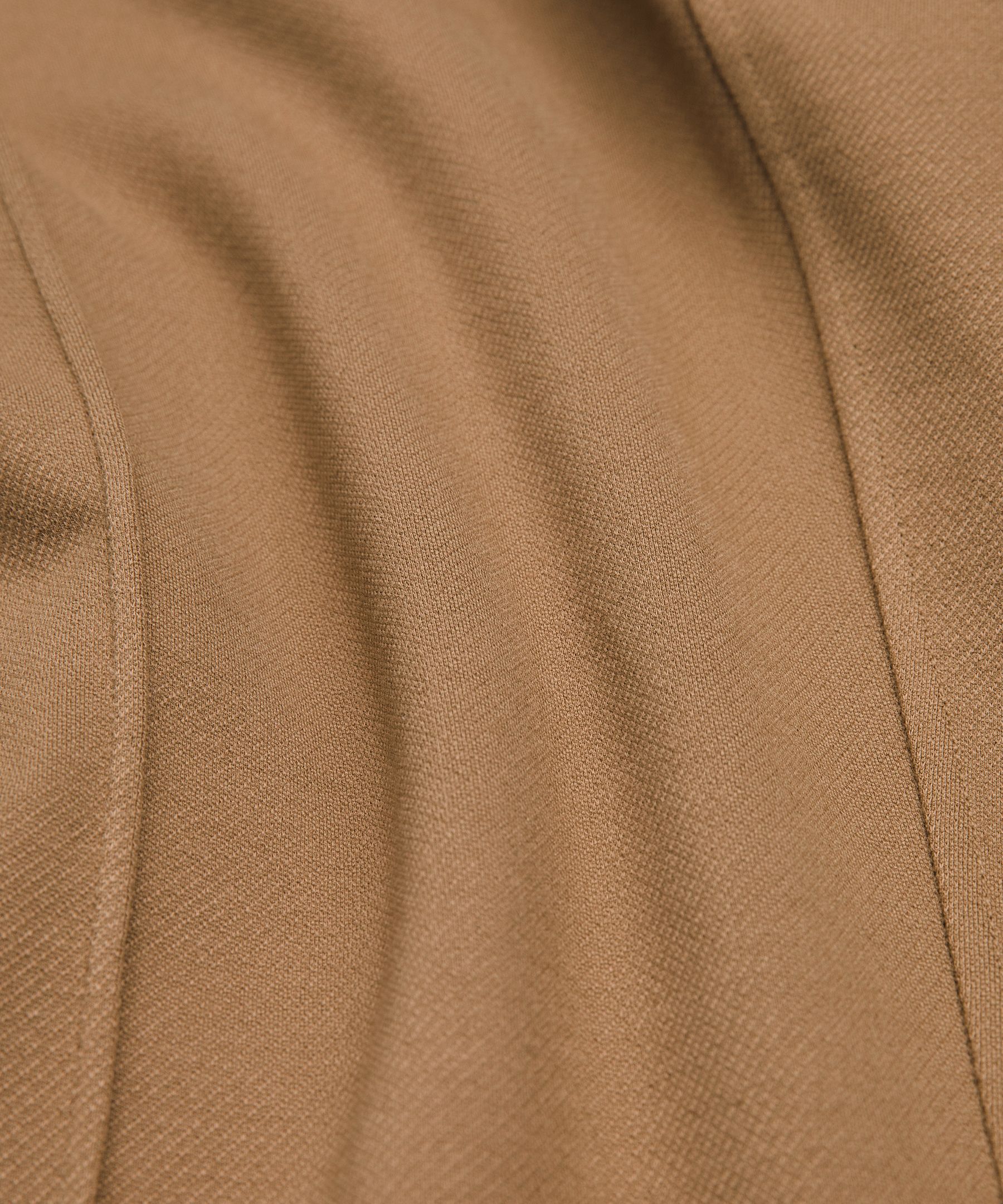 Brushed Twill Mid-Rise Straight-Leg Pant
