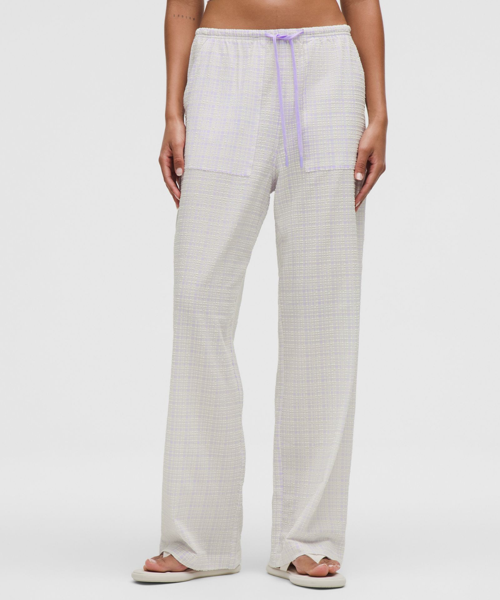 Lululemon Seersucker Check Mid-Rise Pull-On Pant — фото 2