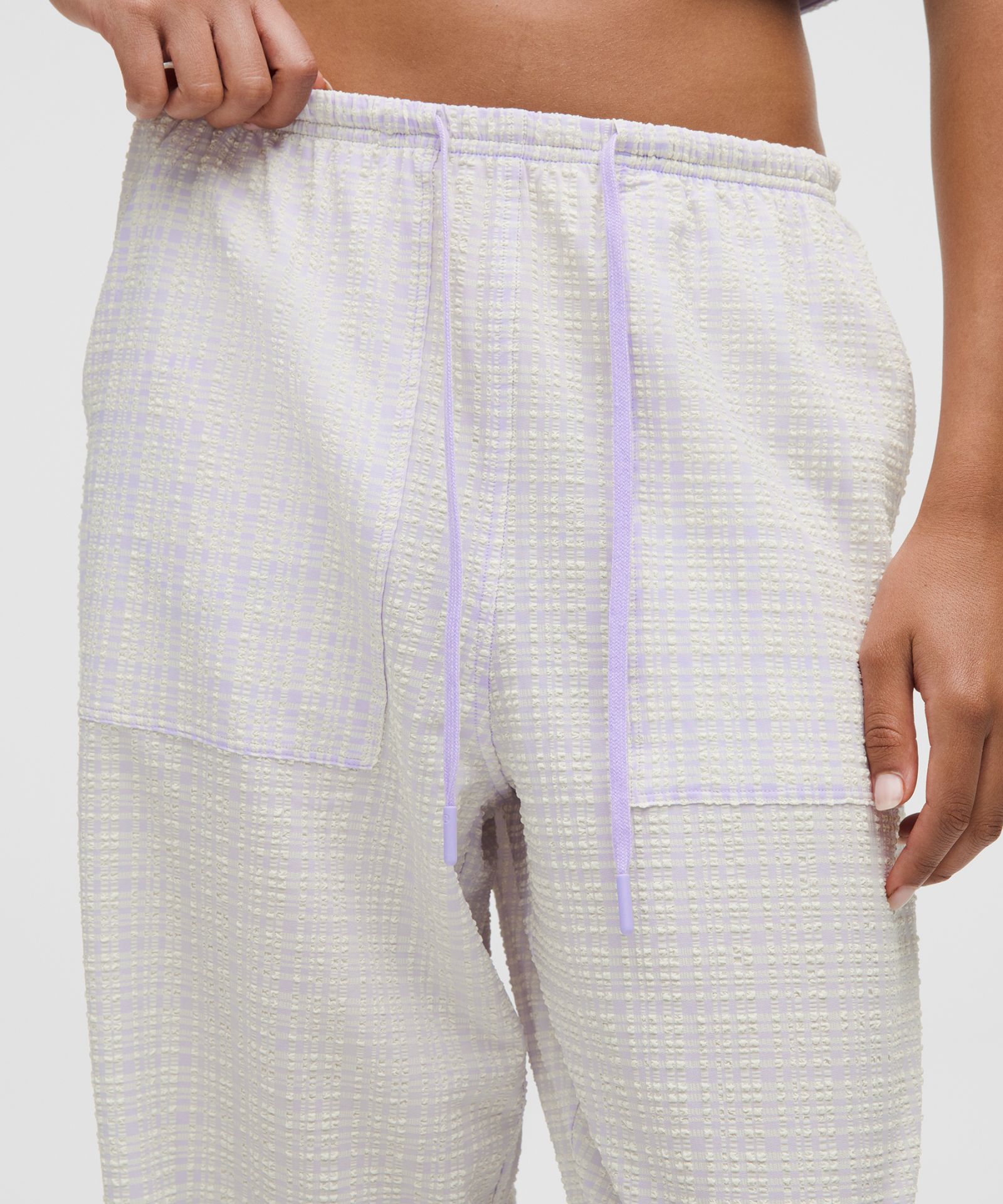 Lululemon Seersucker Check Mid-Rise Pull-On Pant — фото 4