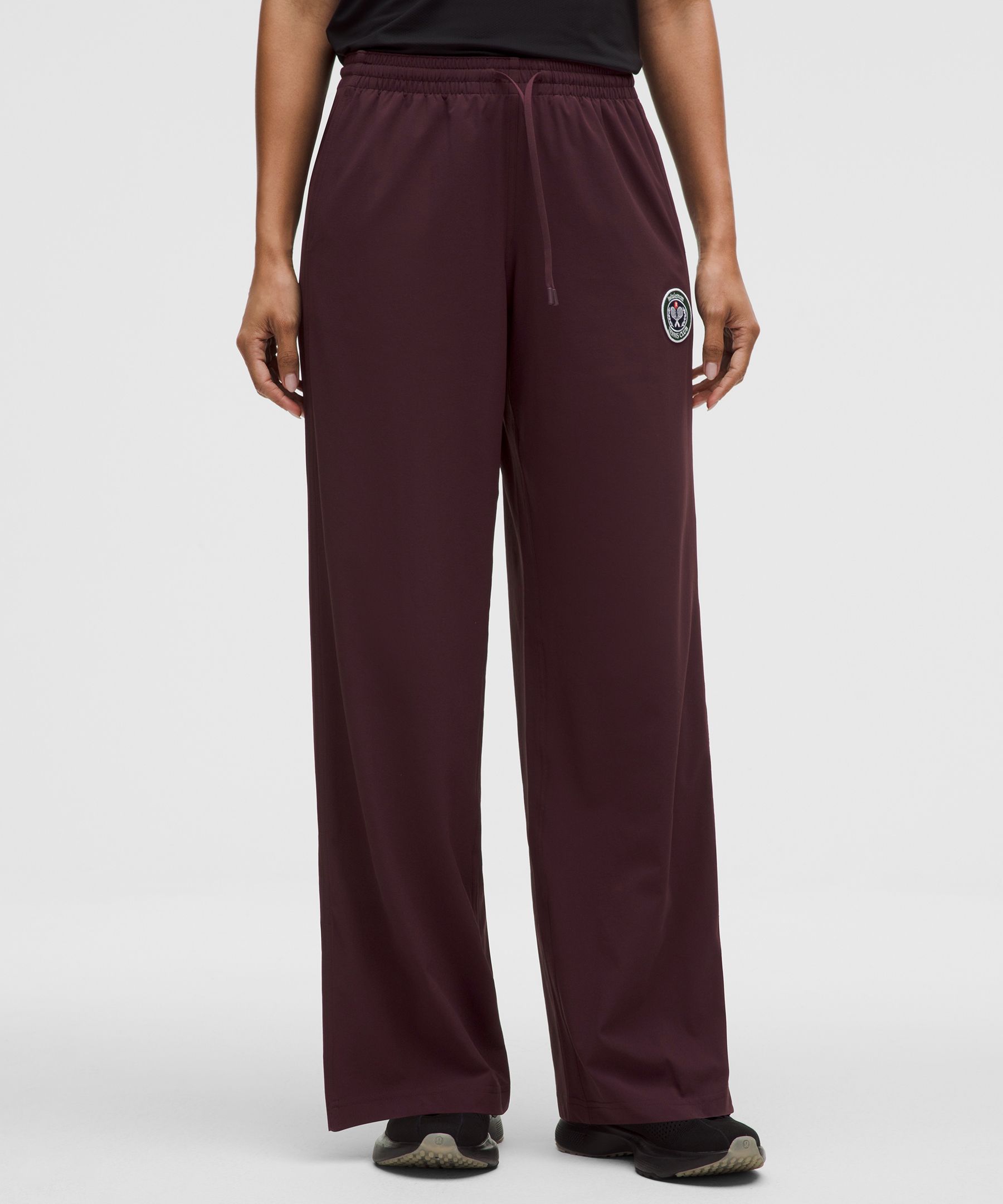 Lululemon Court Rival Wide-leg Tennis Track Pant In Burgundy