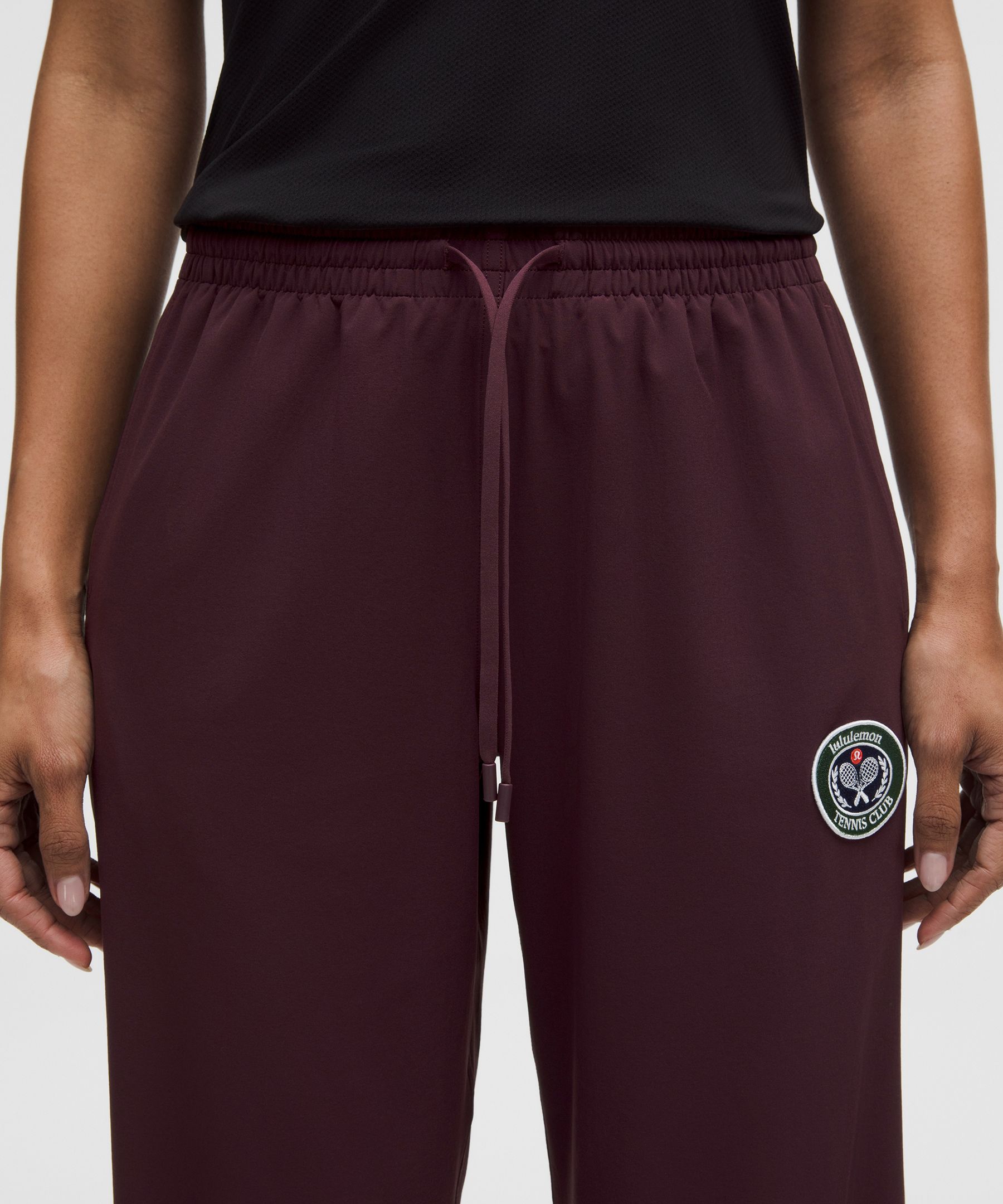 Lululemon Court Rival Wide-leg Tennis Track Pant In Burgundy