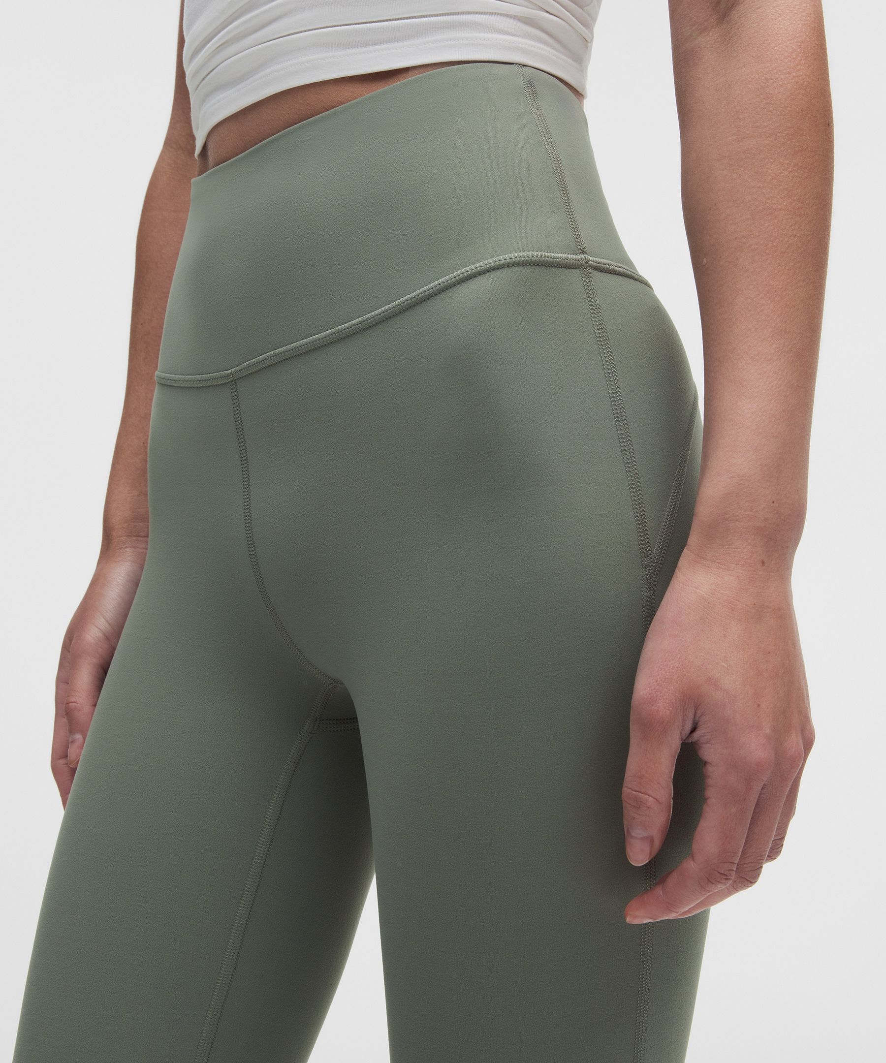 lululemon グルーヴ　フレアパンツ　カーキ　ポケット　アジア　Sサイズ Groove Nulu フォールドオーバーウエストフレアパンツ *アジアフィット