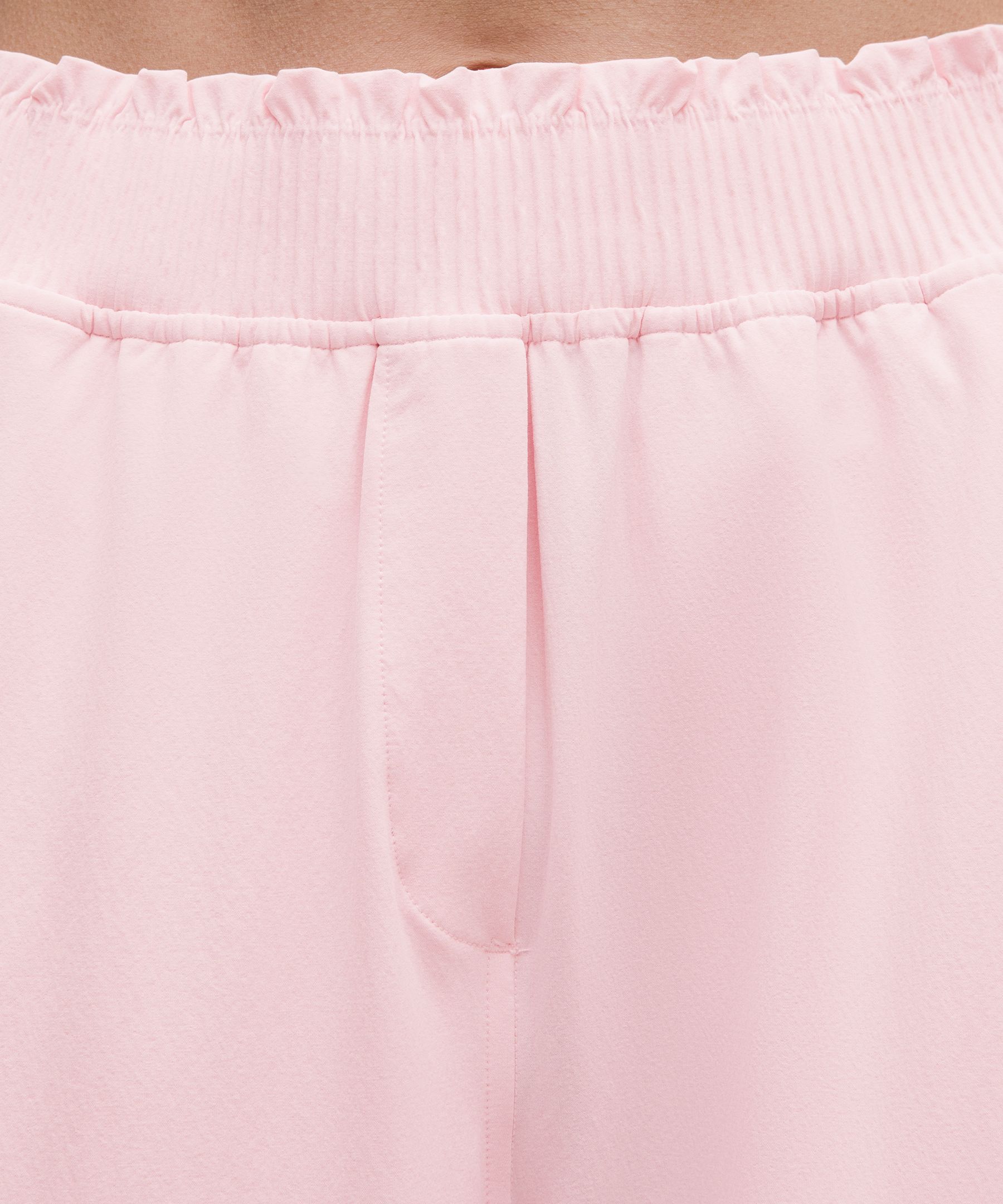 Stretch Woven Ruffle-Waist 闊腿褲 *亞洲剪裁