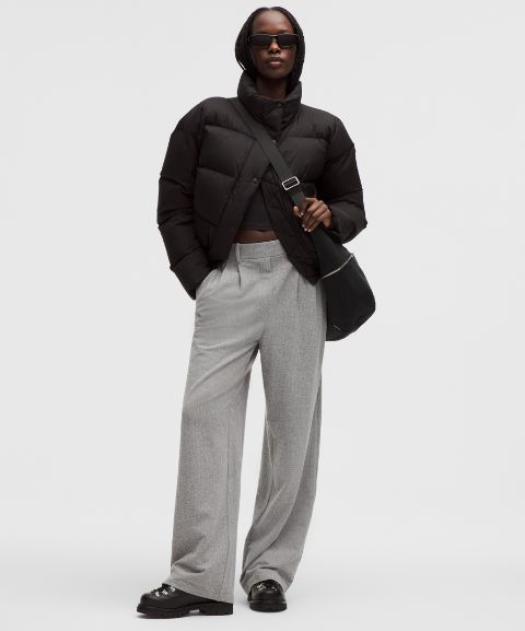 Женские широкие брюки Lululemon Daydrift High-Rise в ёлочку