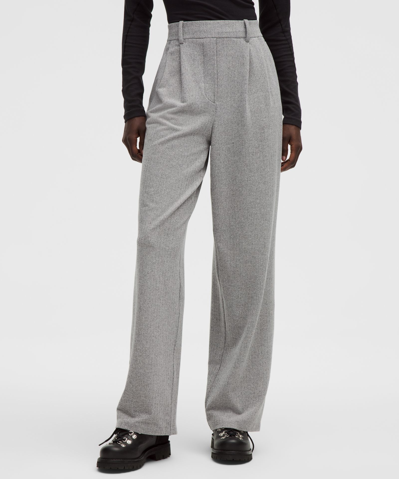 Женские широкие брюки Lululemon Daydrift High-Rise в ёлочку — фото 2