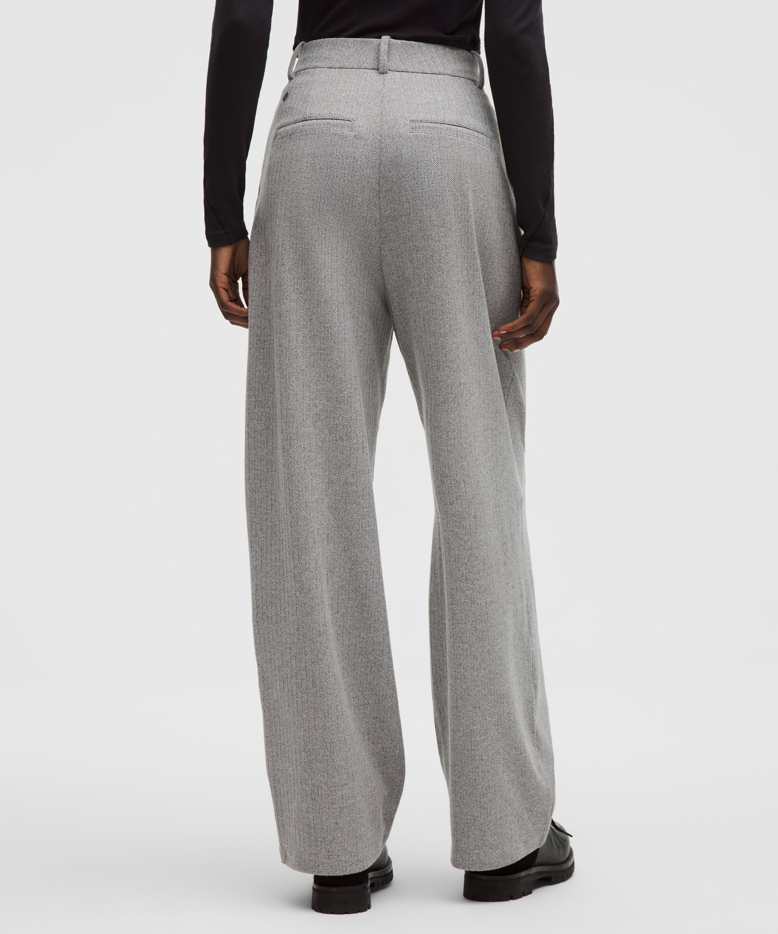 Женские широкие брюки Lululemon Daydrift High-Rise в ёлочку — фото 3