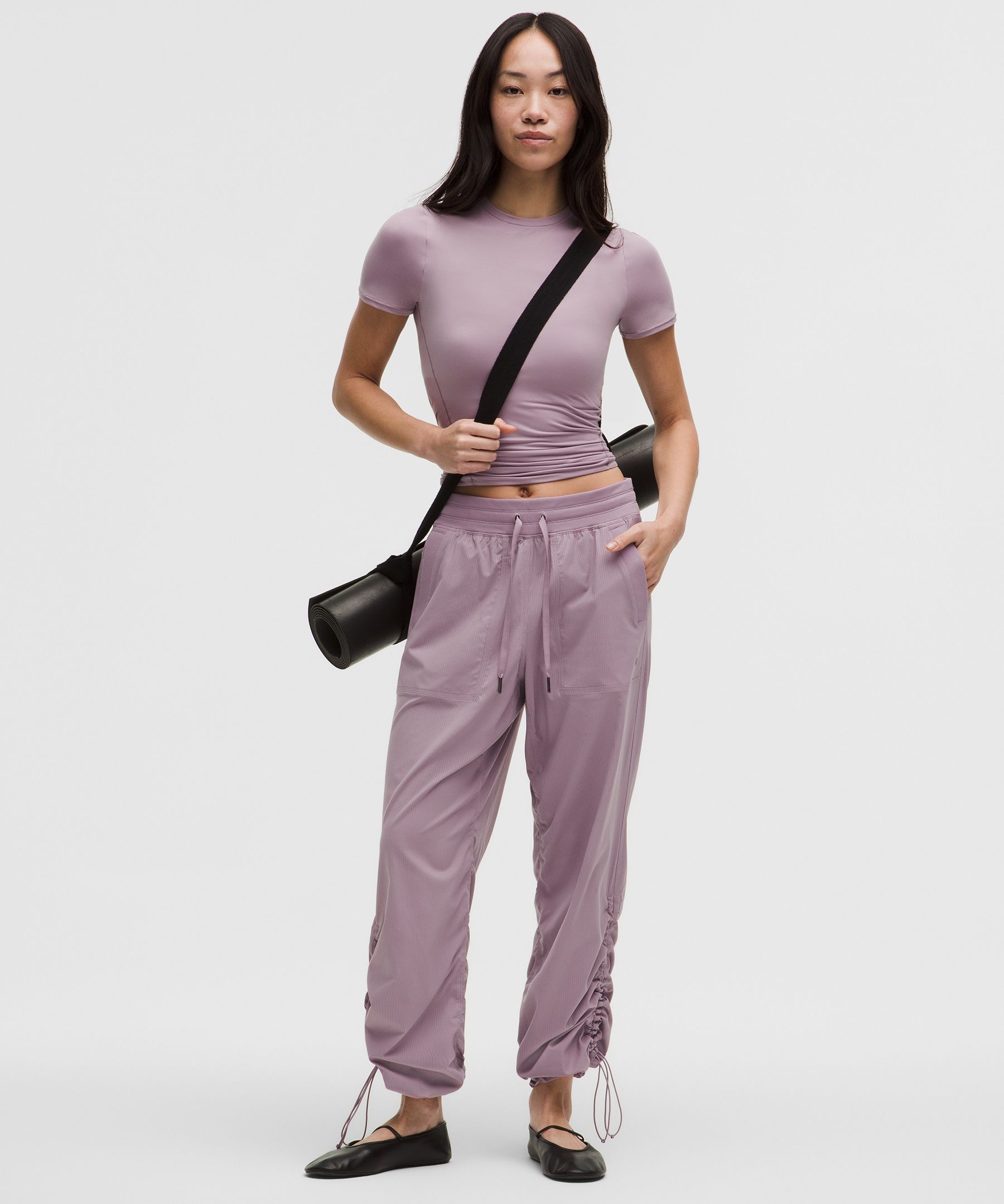 ルルレモン Align™ ハイライズ リブワイドレッグパンツ 30インチ