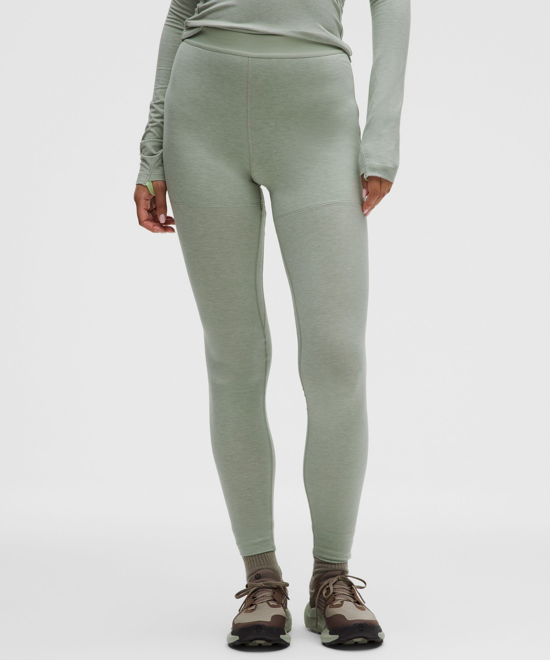 Legging couche de base en mélange de laine 71 cm