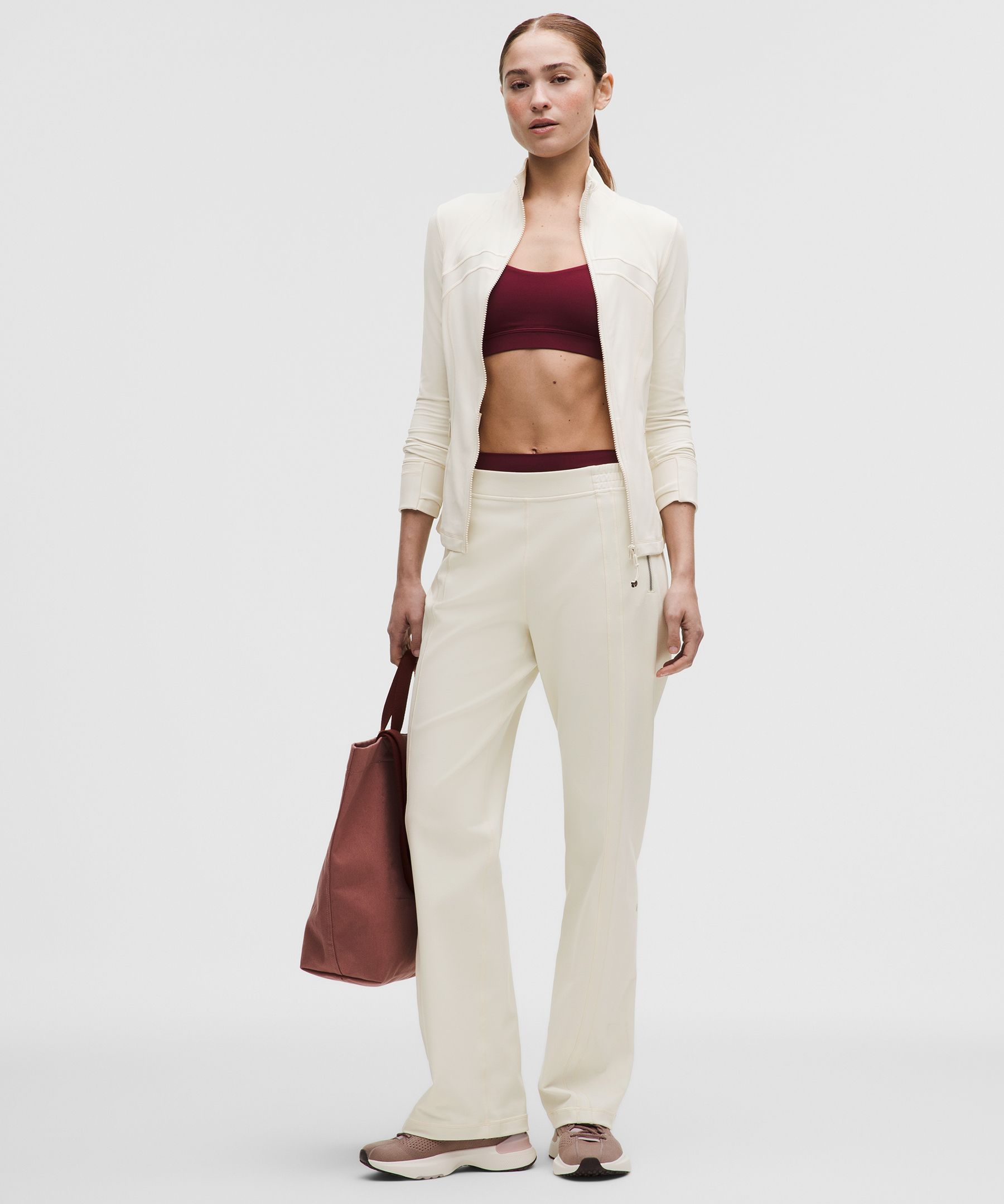 lululemon – Women’s Define Mid-Rise Track Pants Luon – Color White – Size 6