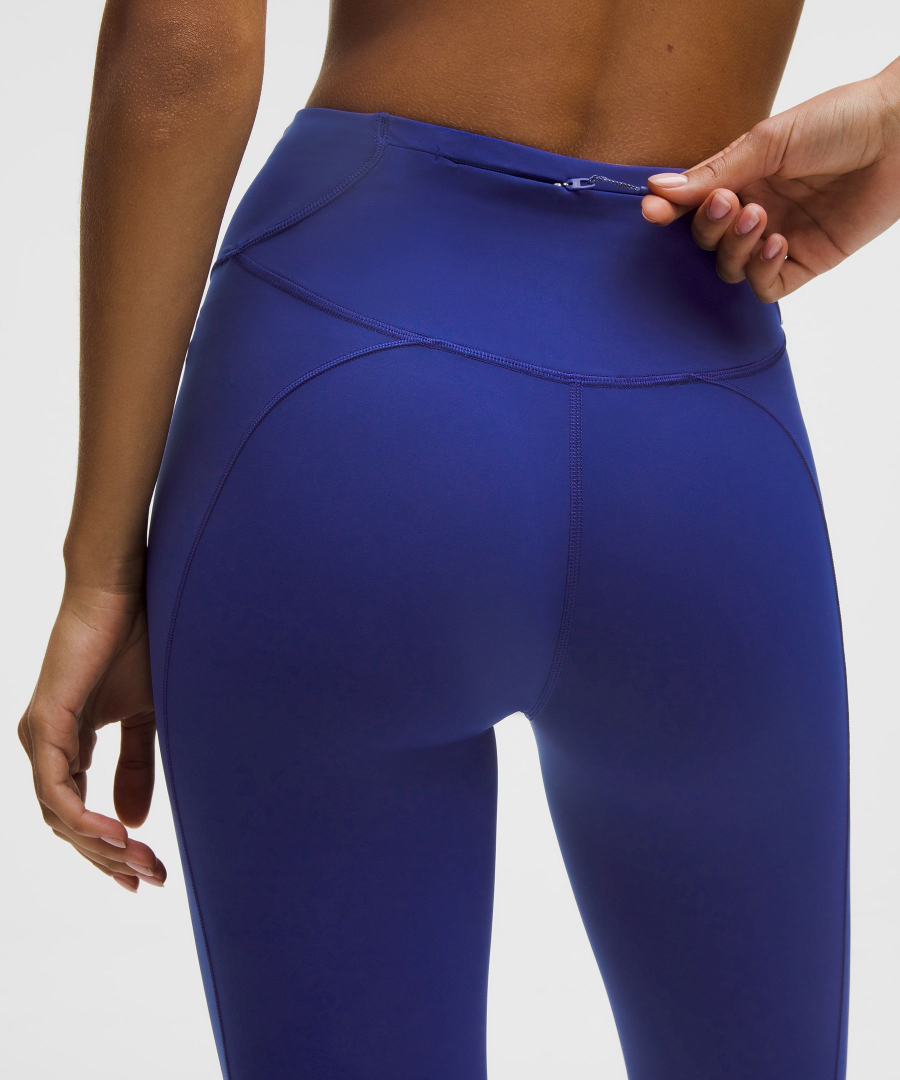 Lululemon Wunder Train High-rise Tight With Pockets 25" In Blue