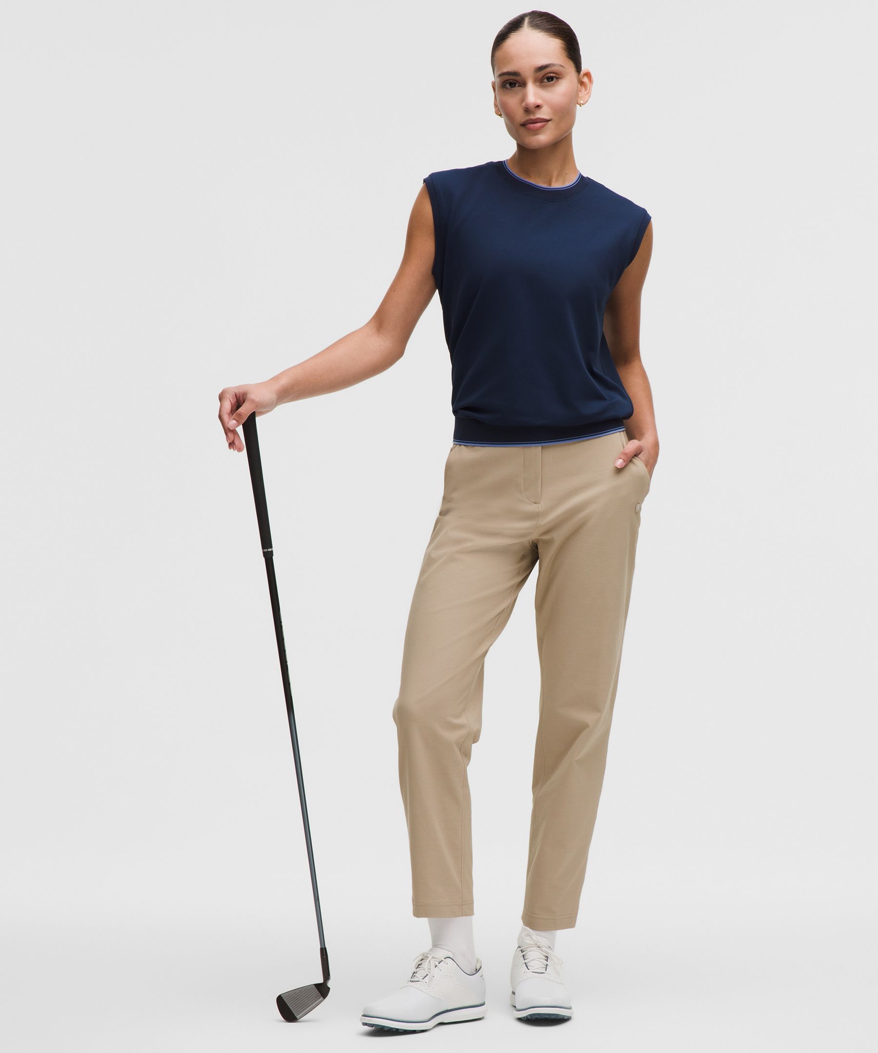 Stretch Twill Golf Pant Regular  - Khaki