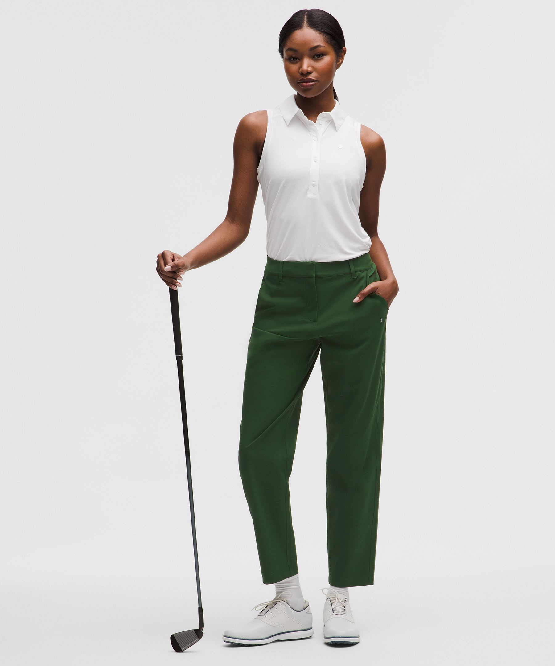 Stretch Twill Golf Pant Regular  - Green