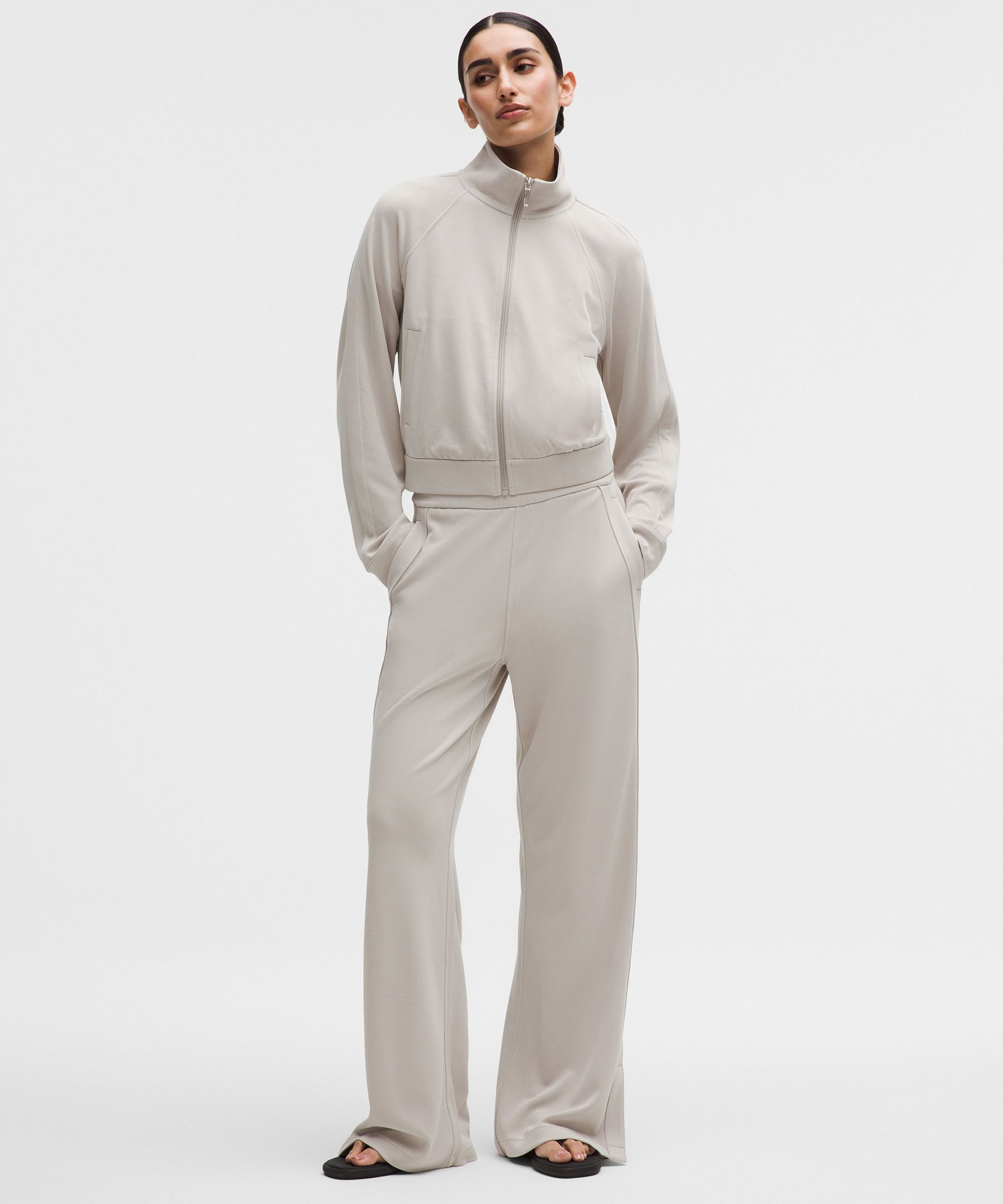 Softstreme High-Rise Wide-Leg Pique Pant *Regular