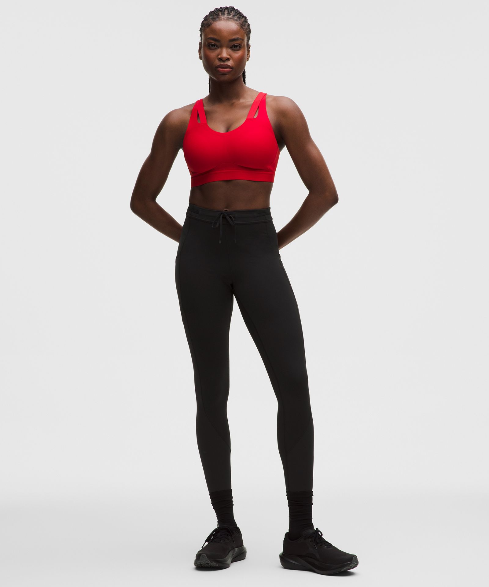 Женские леггинсы Lululemon Fast and Free с высокой посадкой и кулиской — фото 5