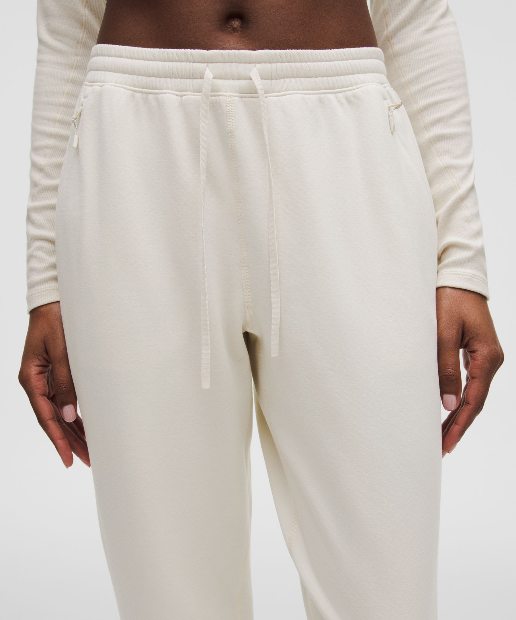 Textured Fleece High-Rise Jogger