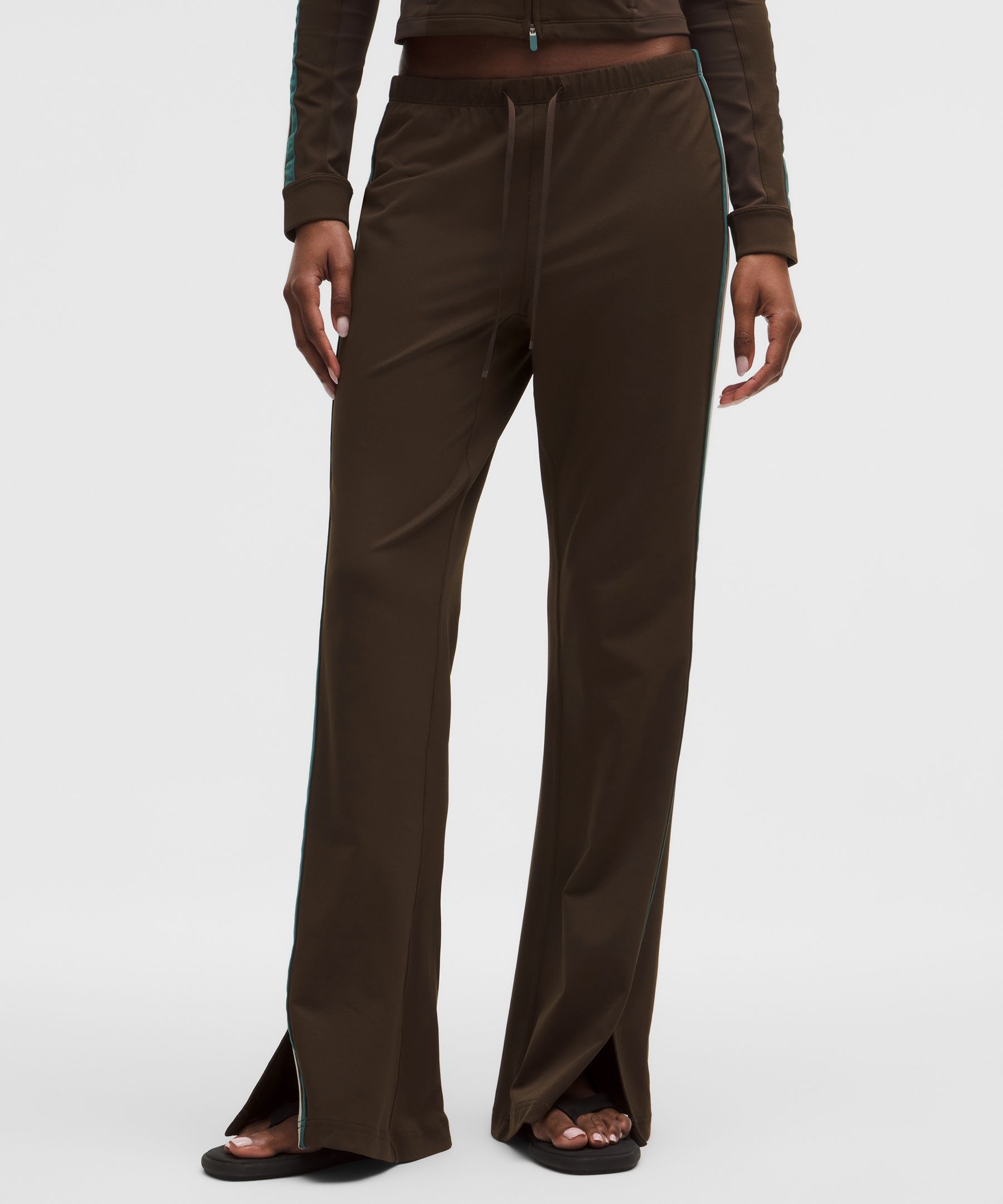 Striped Slim-Fit Mid-Rise Track Pant