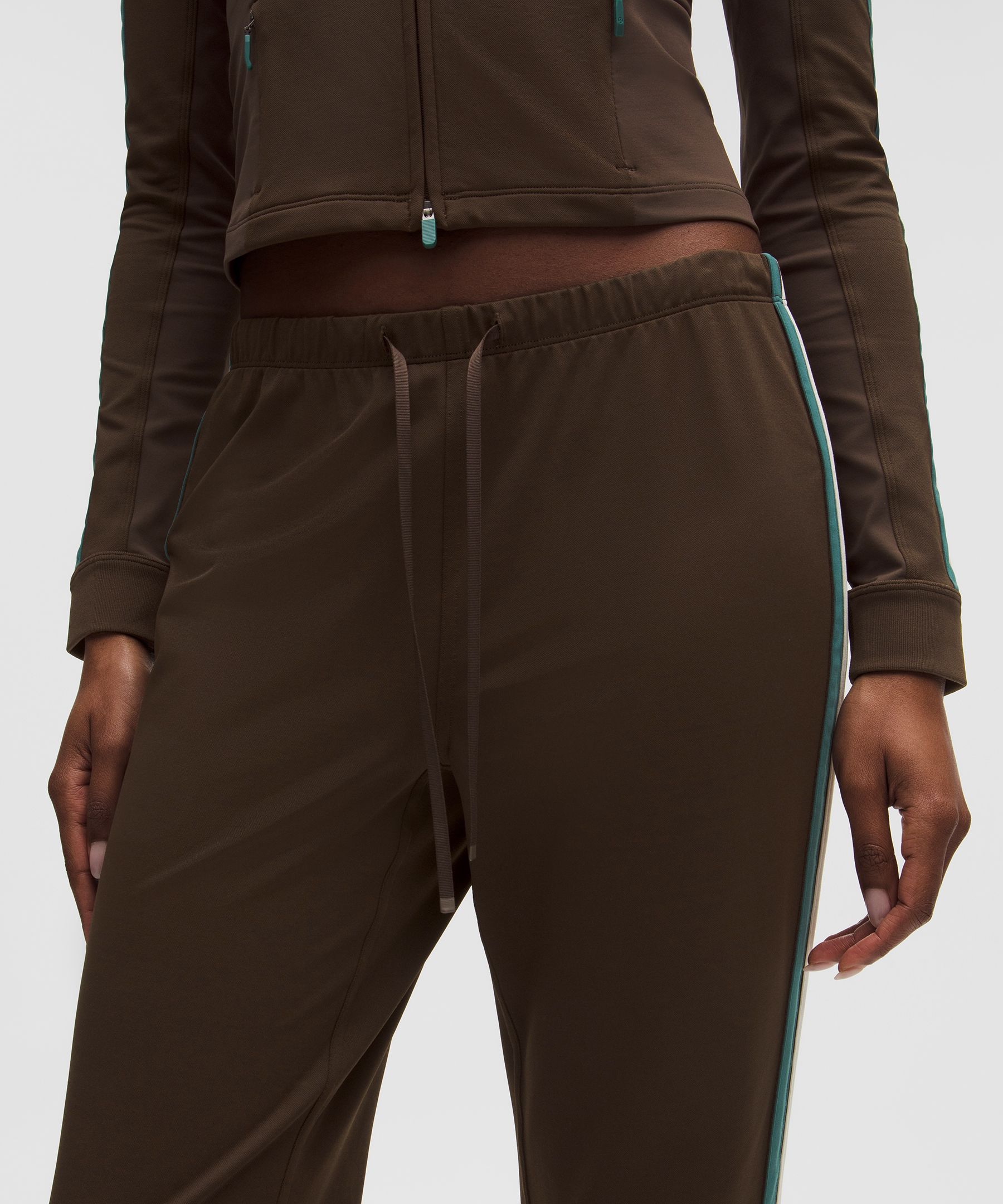 Striped Slim-Fit Mid-Rise Track Pant