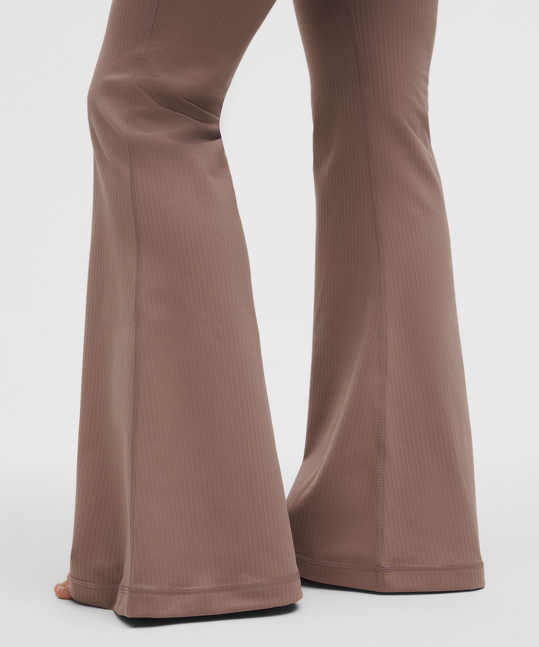 Groove High-Rise Ribbed Wide-Flare Pant