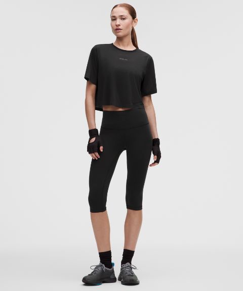 Женские укороченные леггинсы Lululemon Wunder Train
