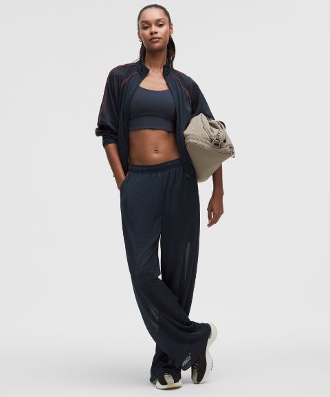Lululemon Mesh High-Rise Wide-Leg Training Pant