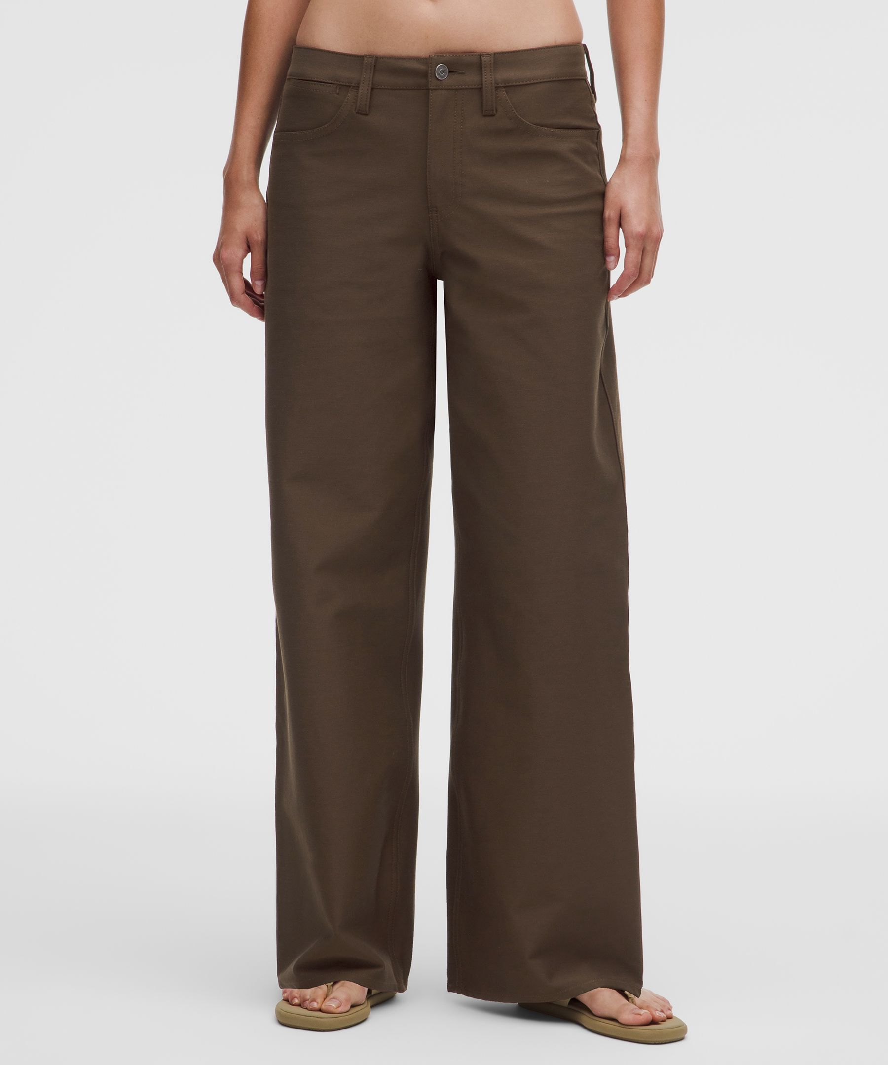 Pantalon jambe large classique taille basse EasyFive