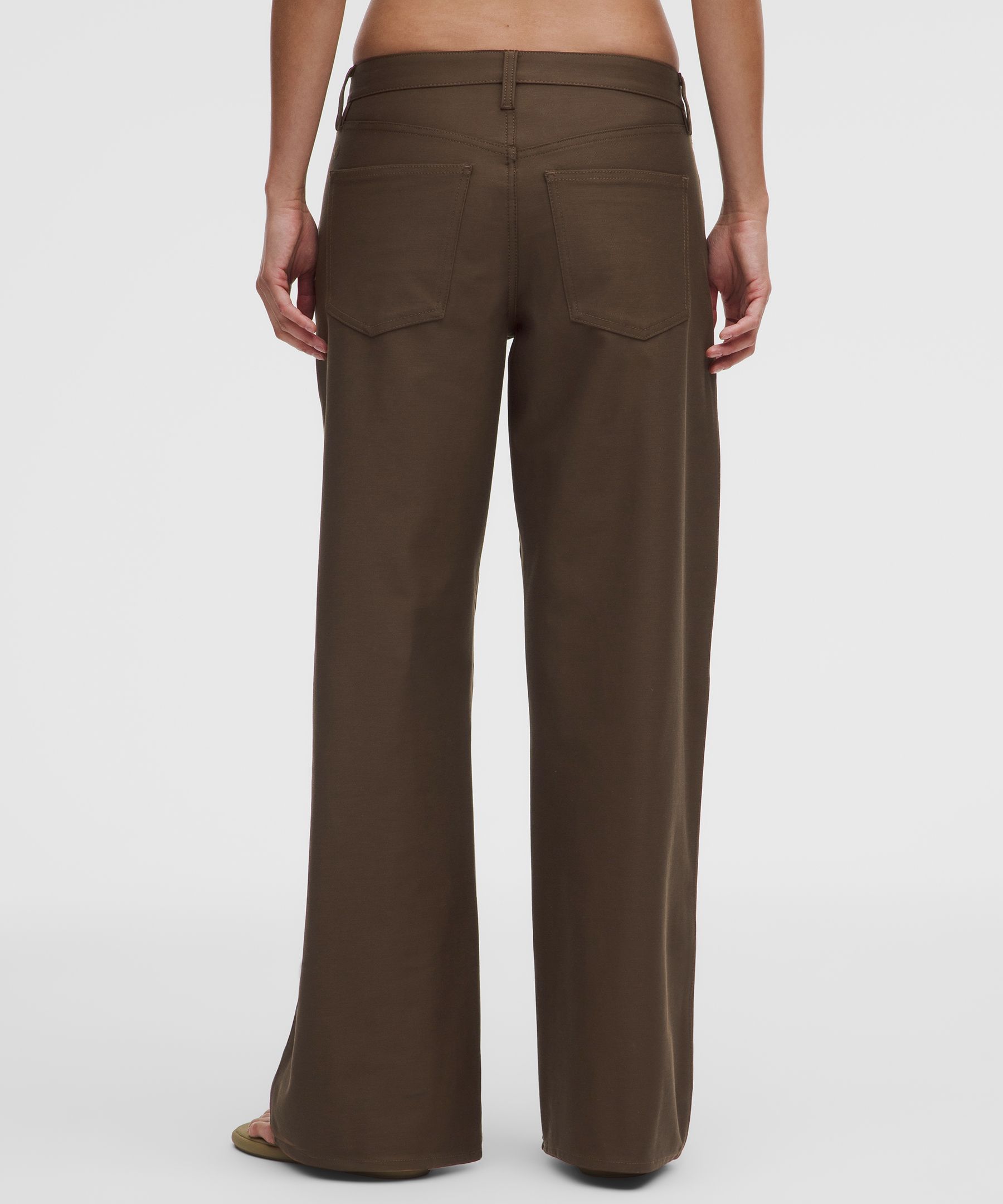 EasyFive Low-Rise Classic Wide-Leg Pant