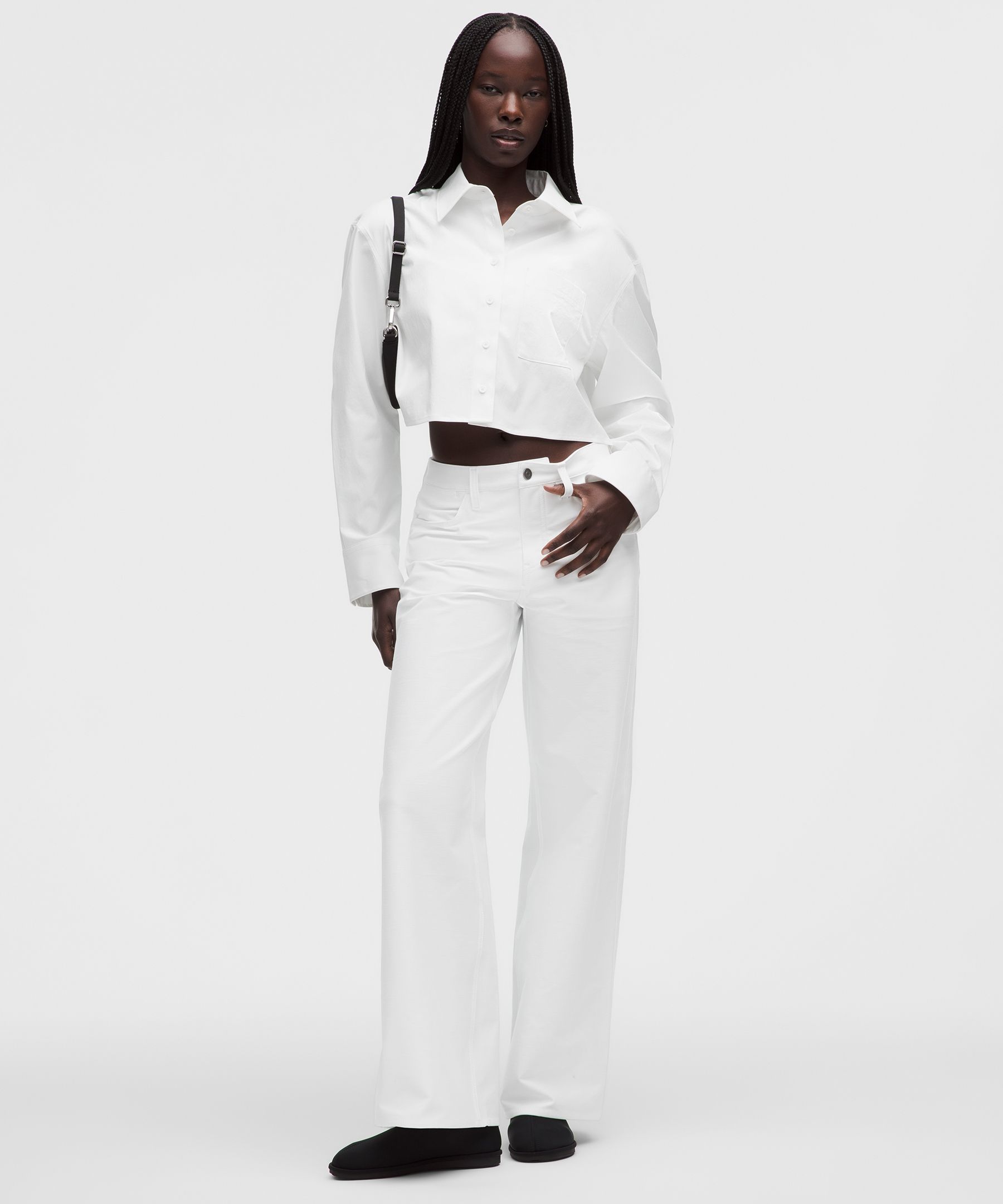 EasyFive Low-Rise Classic Wide-Leg Pant