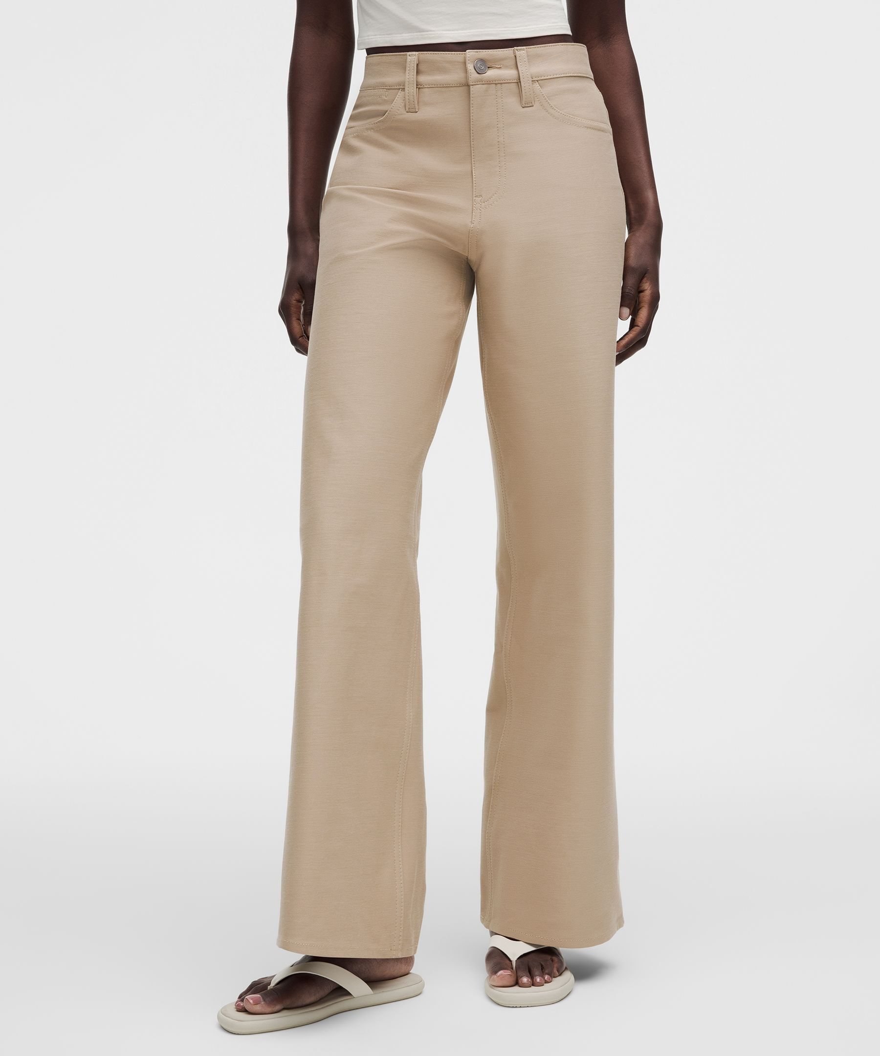Pantalon jambe large classique taille basse EasyFive