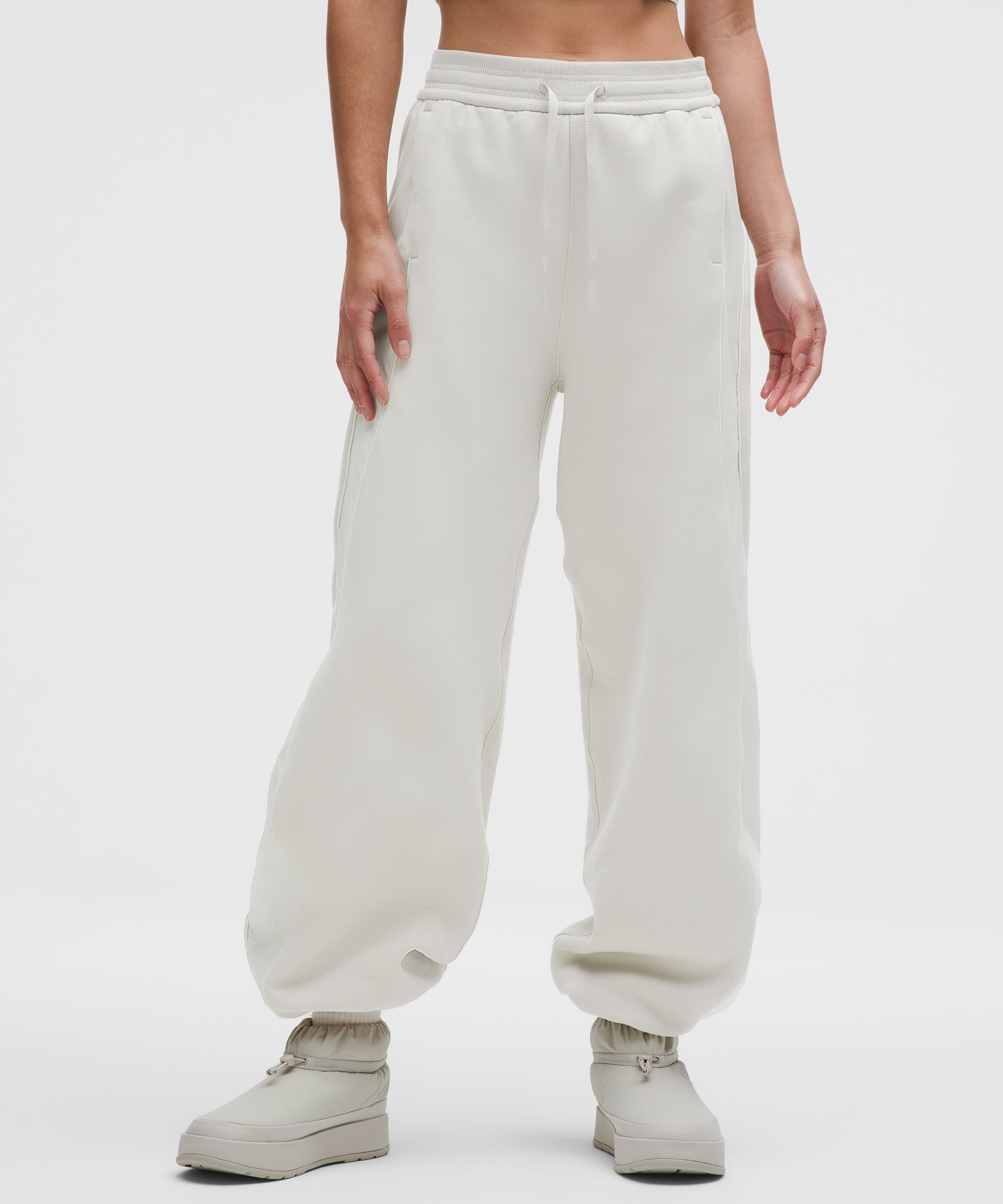 フリースパネル ハイライズワイドレッグパンツ *アジアフィット