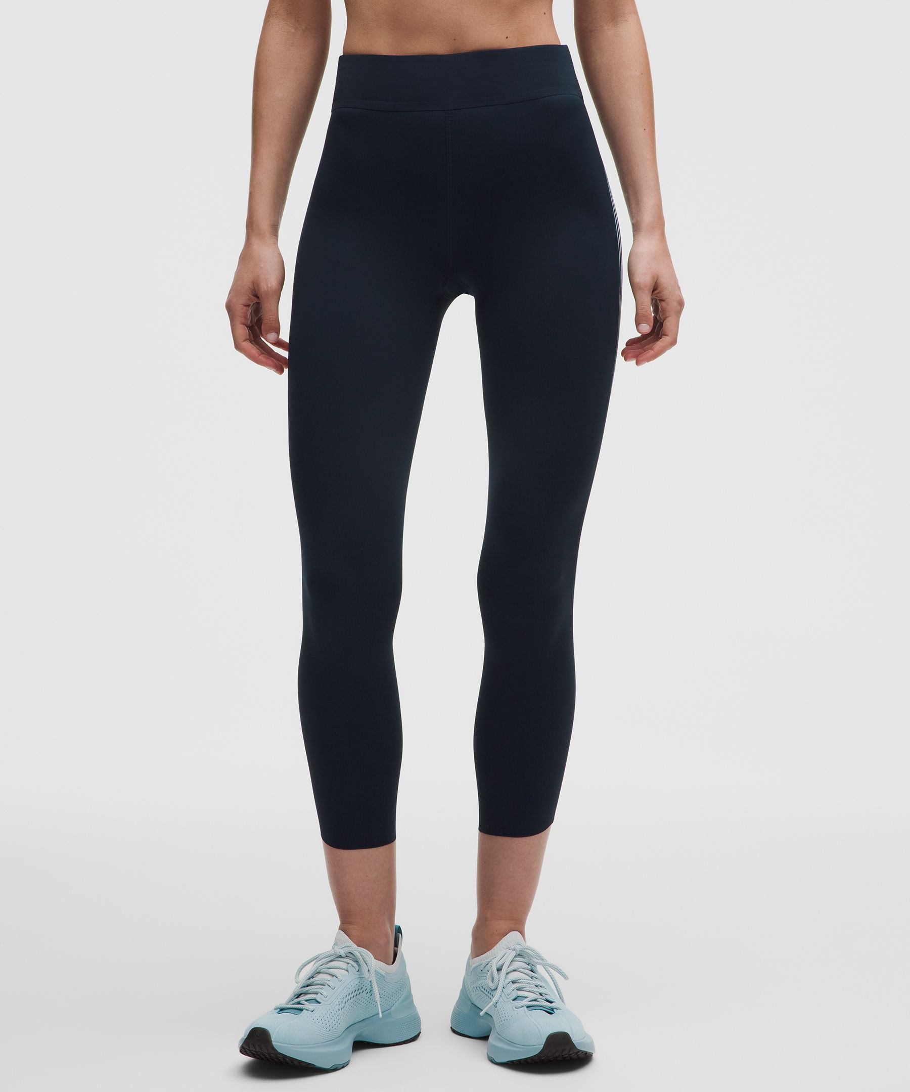 Legging à rayures latérales taille haute en Nulux 64 cm