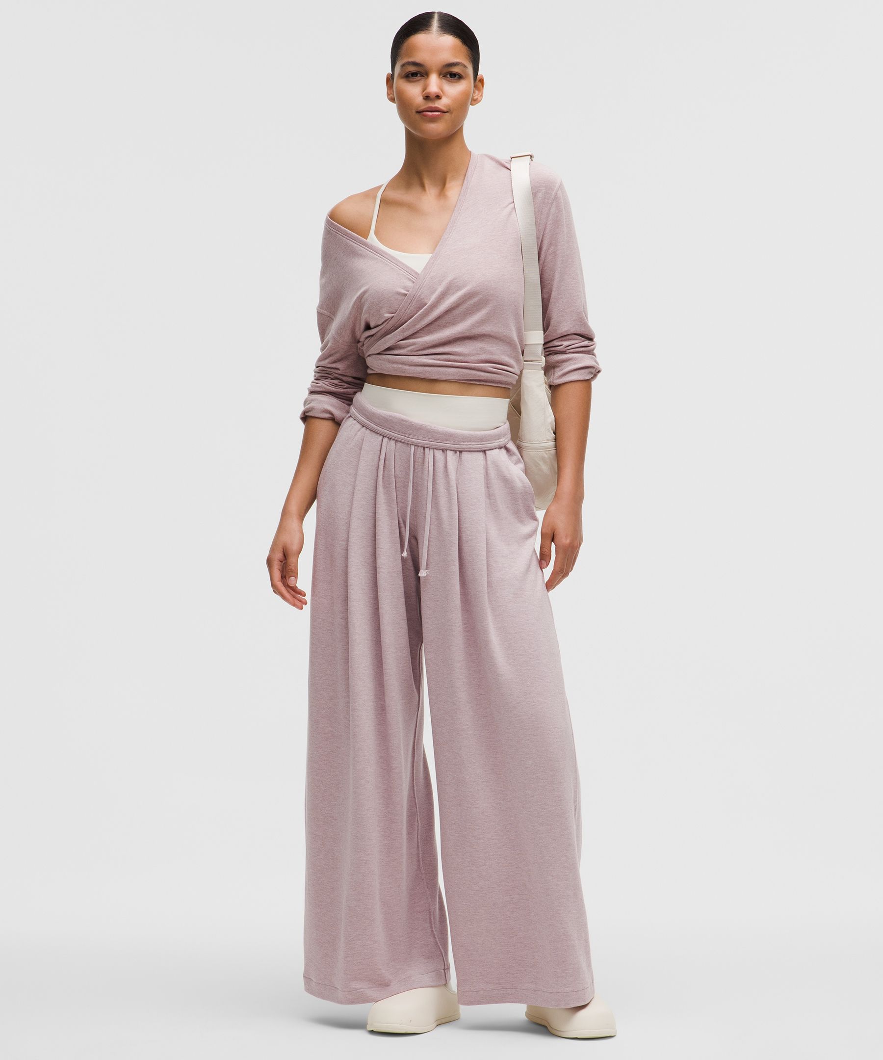 BeCalm High-Rise Pleated Extra-Wide Leg Pant