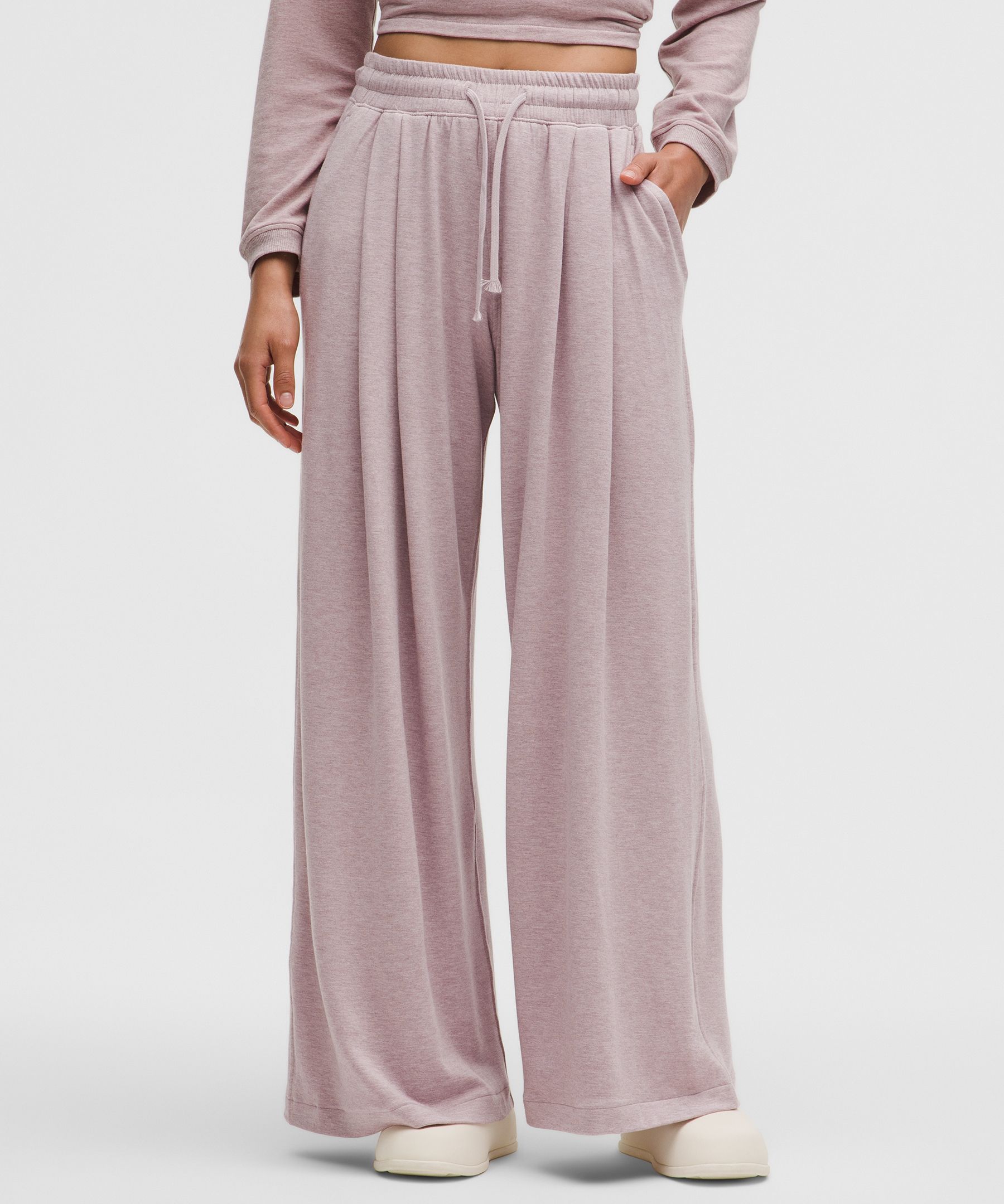 BeCalm High-Rise Pleated Extra-Wide Leg Pant