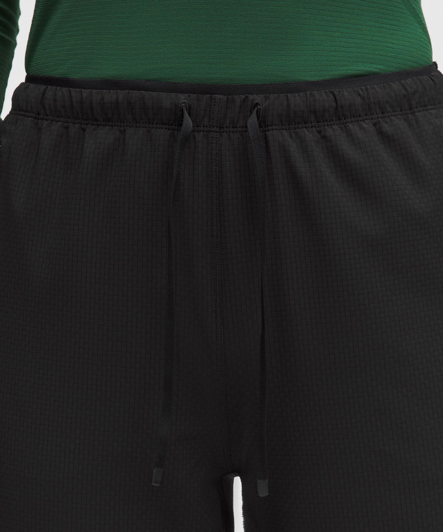 Textured Mesh High-Rise Running Pant