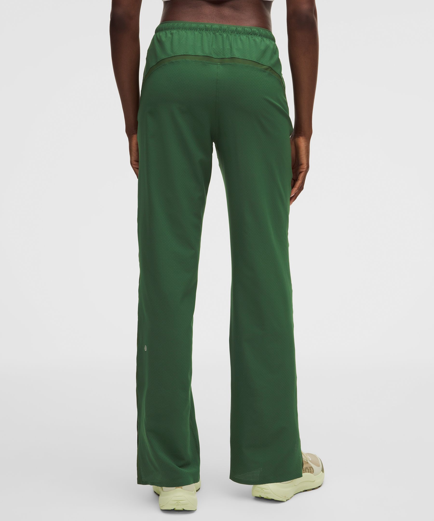 Textured Mesh High-Rise Running Pant