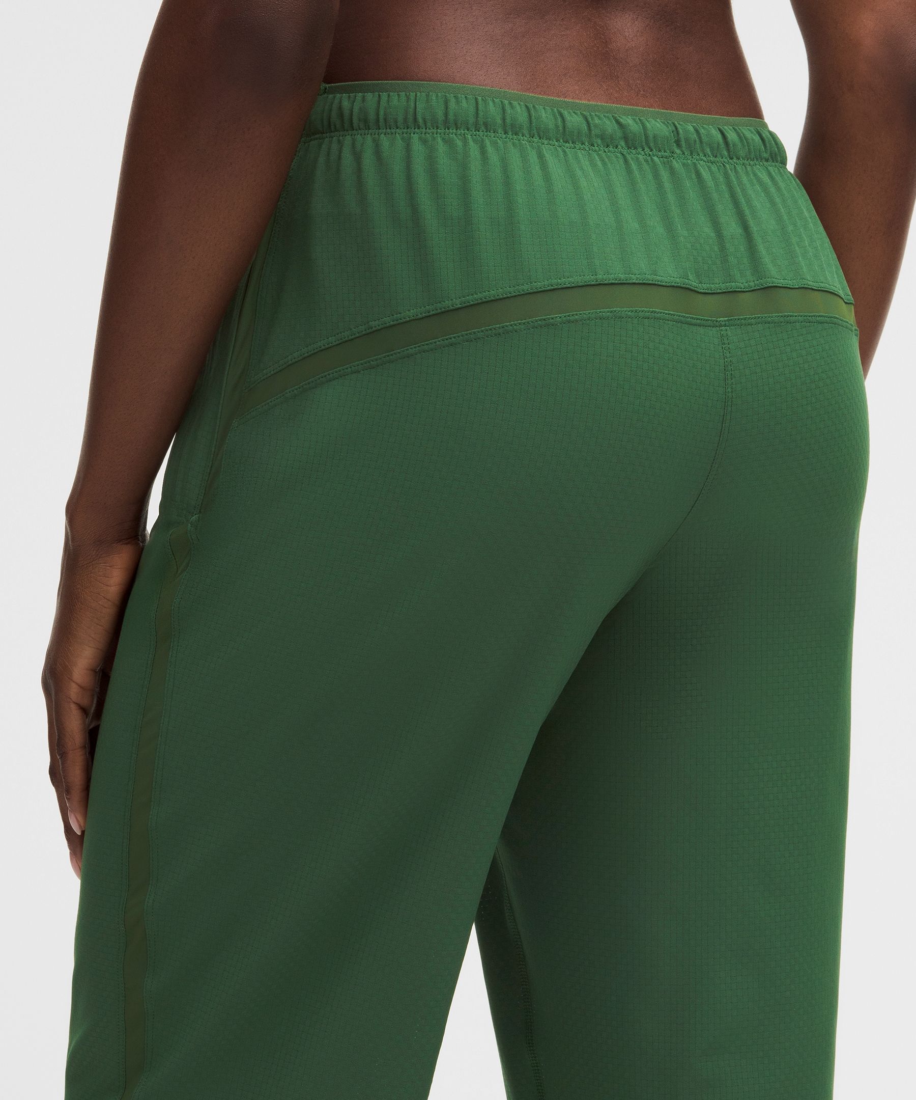 Textured Mesh High-Rise Running Pant