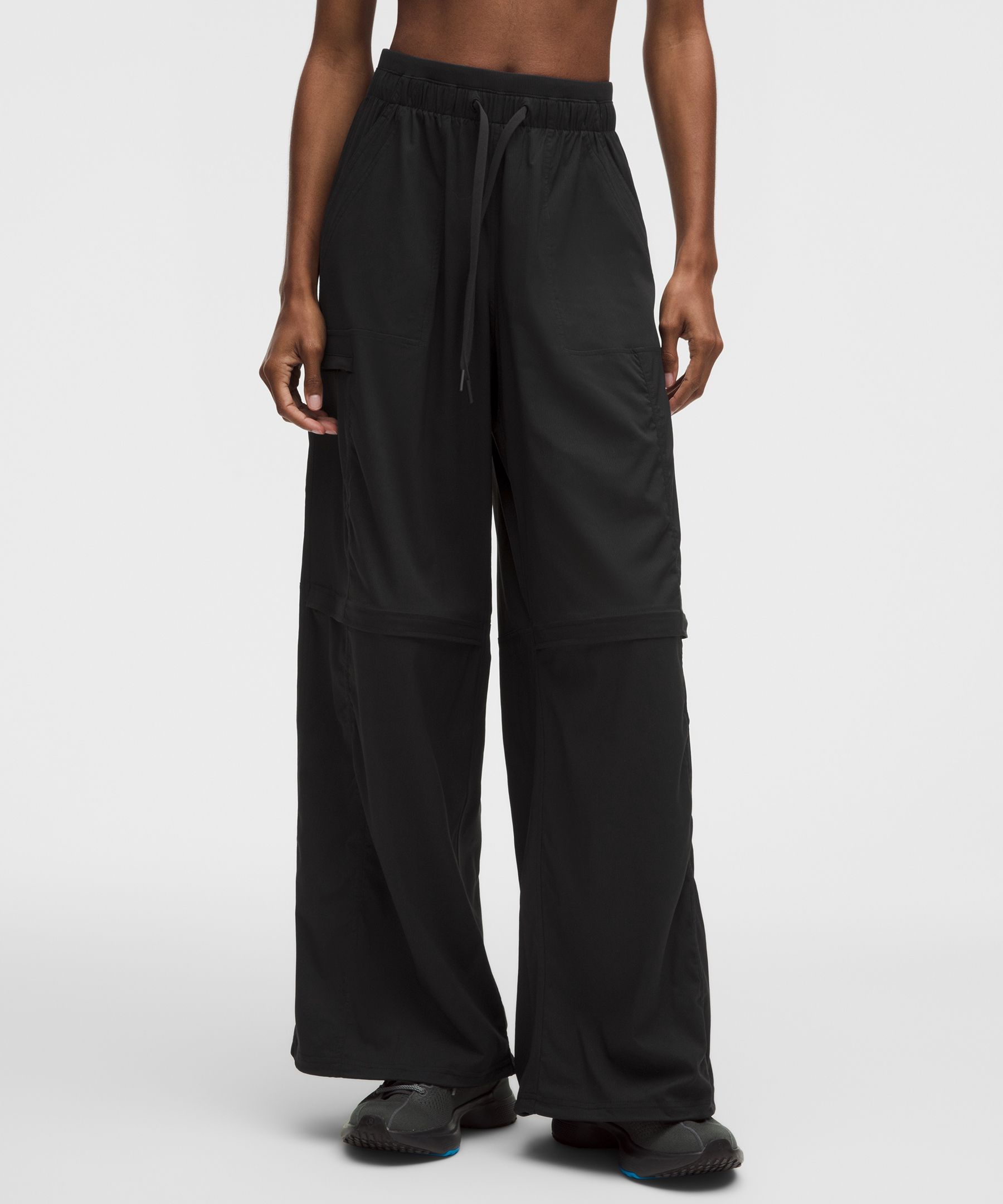 Pantal&oacute;n de talle alto y pernera ancha Dance Studio con ventilaci&oacute;n