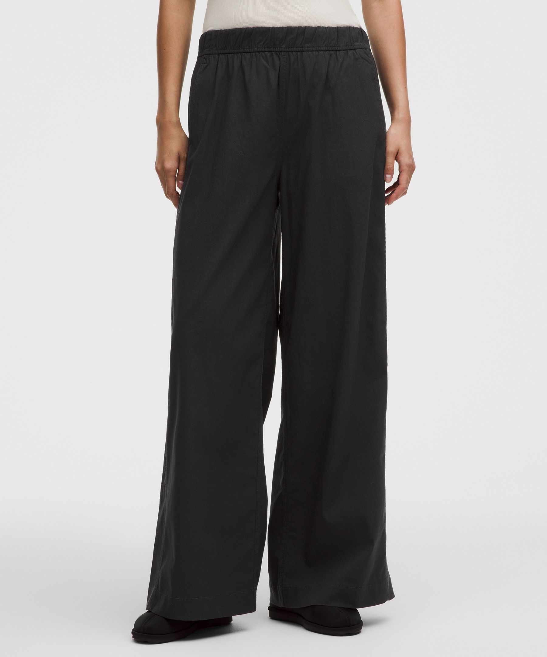 Pantalones holgados de talle alto LuluLinen *Largo est&aacute;ndar