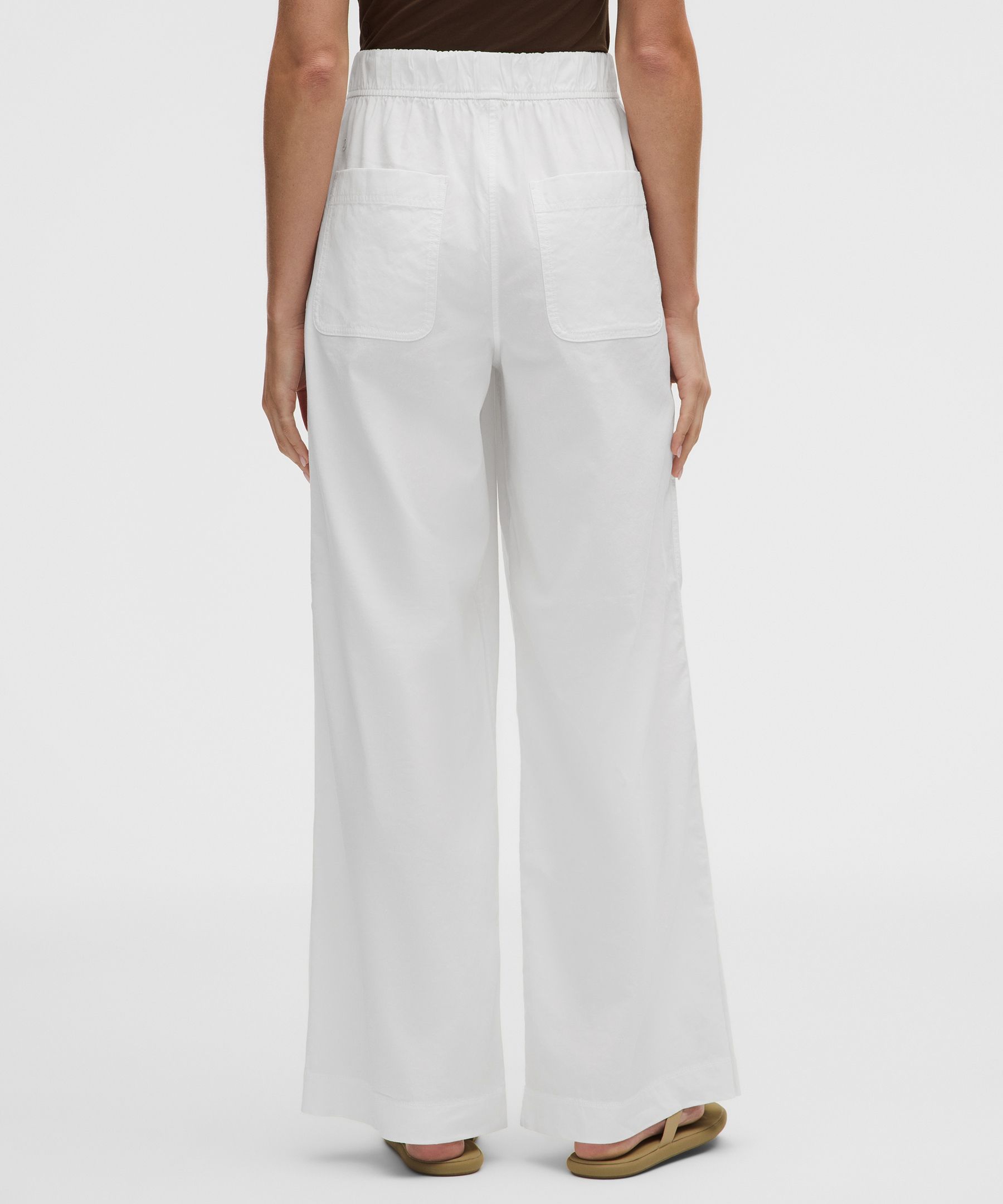 Pantalon taille haute d&eacute;contract&eacute; en LuluLinen *Standard