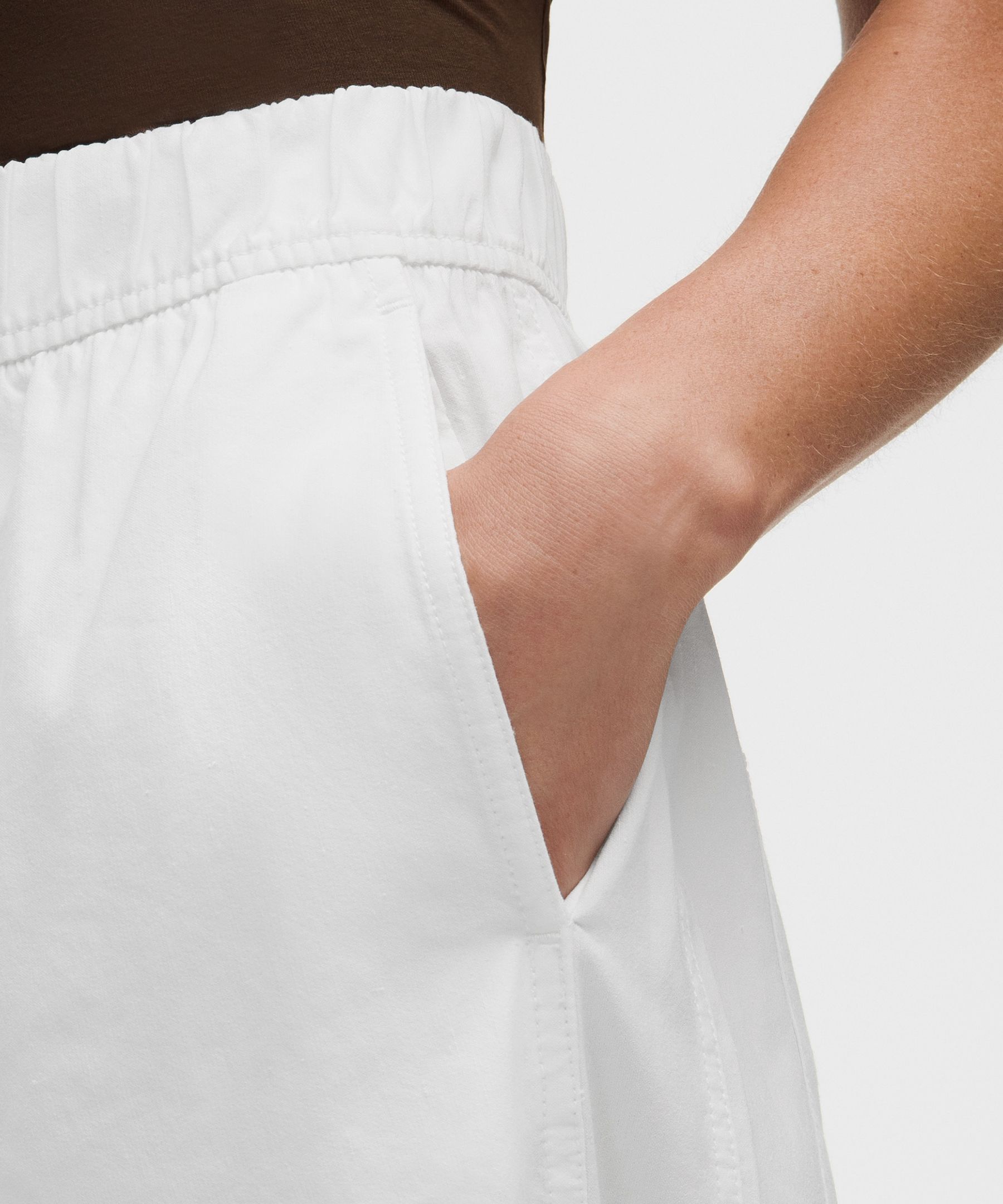Pantalon taille haute d&eacute;contract&eacute; en LuluLinen *Standard