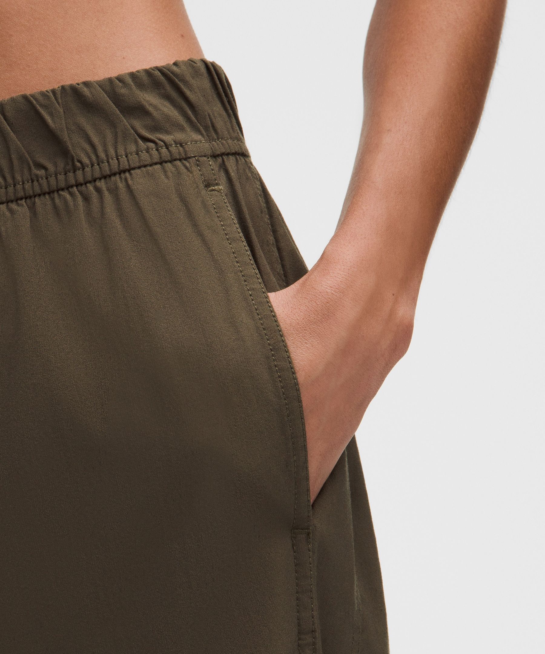 Pantalon taille haute d&eacute;contract&eacute; en LuluLinen *Standard