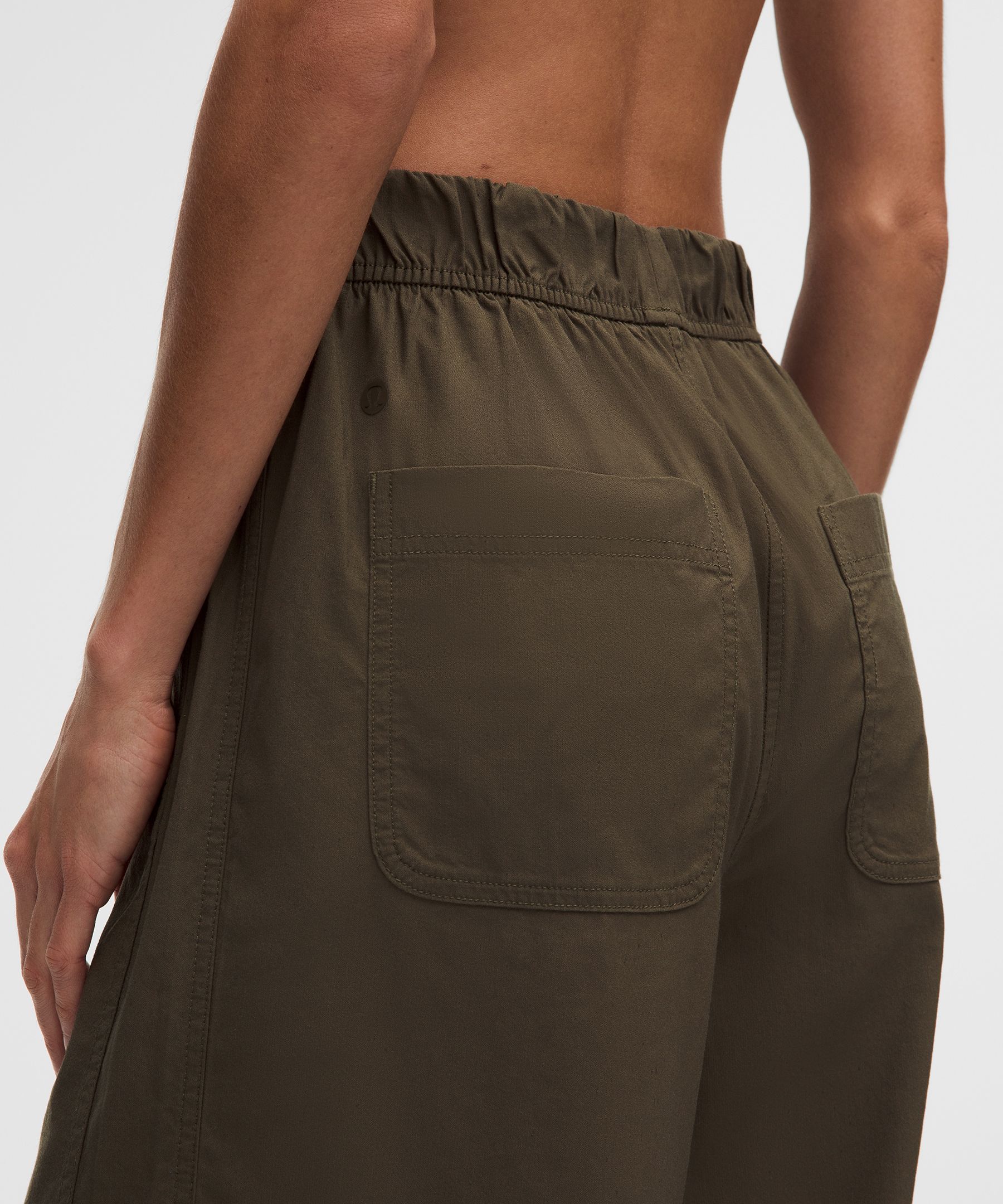 Pantalon taille haute d&eacute;contract&eacute; en LuluLinen *Standard